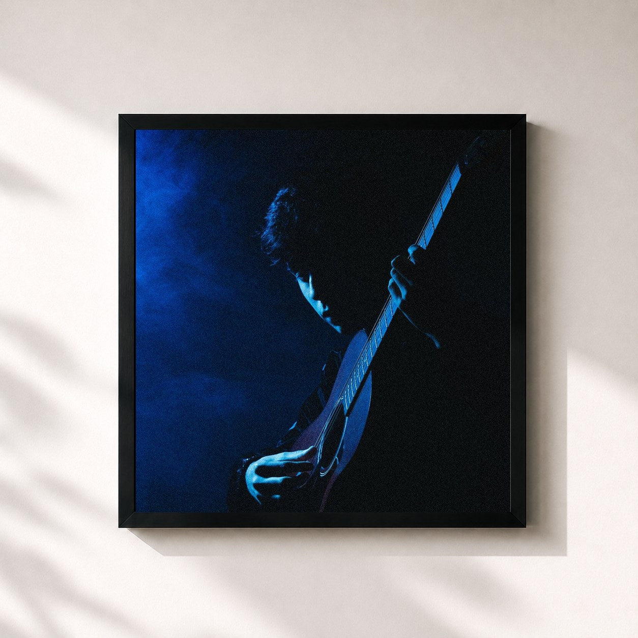 #noir Tableau carré de l'album Dañado (Deluxe) de Ivan Cornejo, cadre noir 32x32 cm