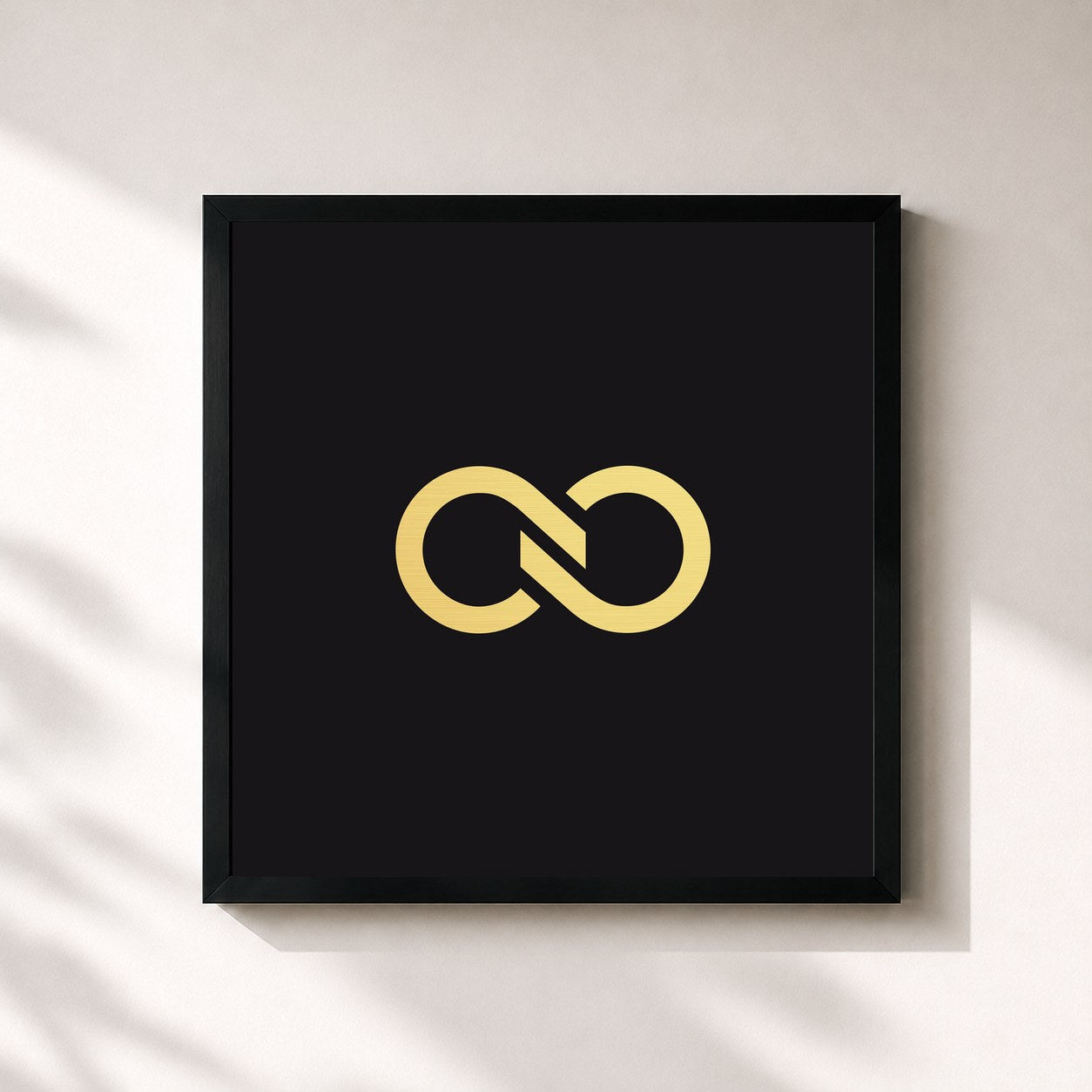 #noir Tableau carré de l'album TOP SEED de INFINITE, cadre noir 32x32 cm