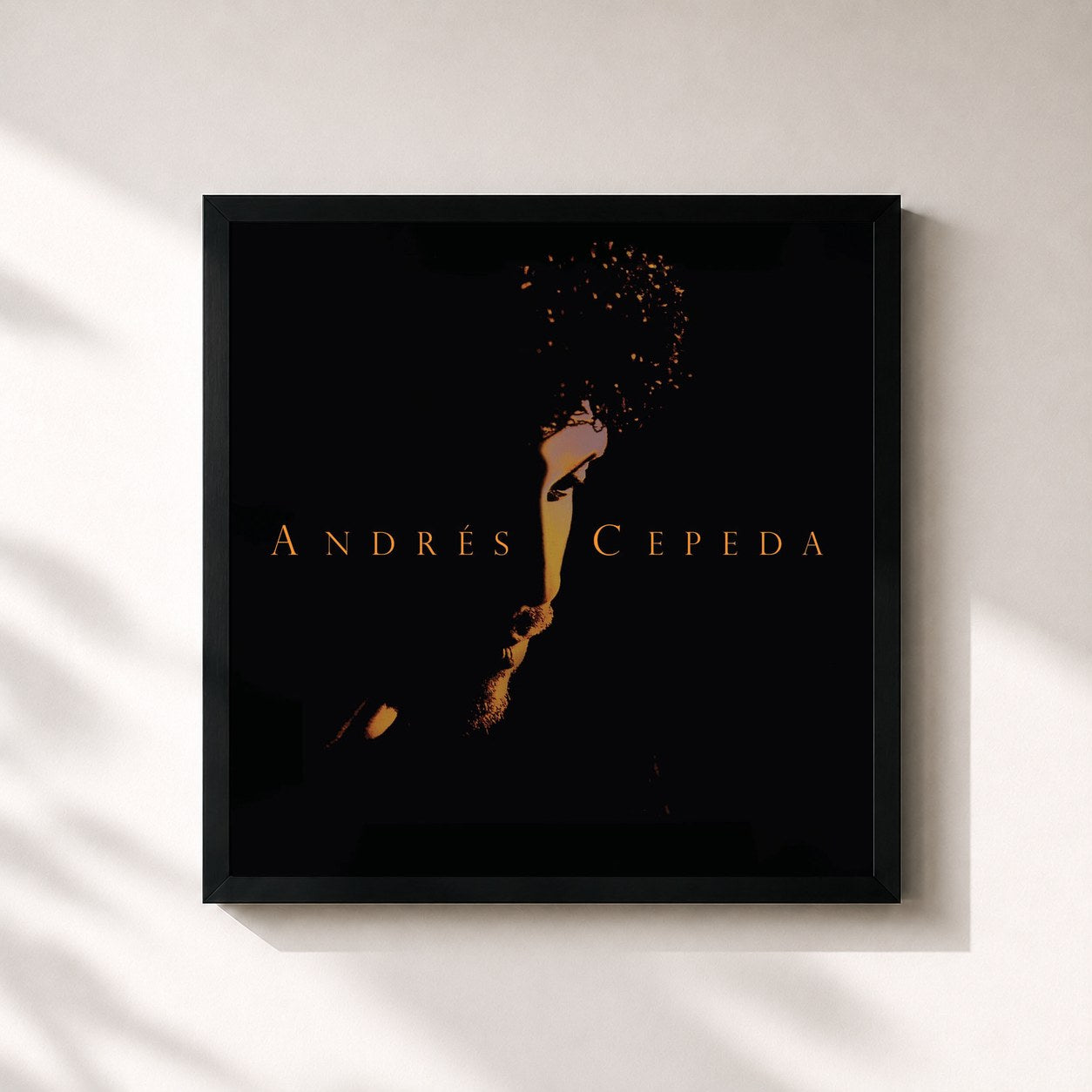 #noir Tableau carré de l'album Se Morir de Andrés Cepeda, cadre noir 32x32 cm