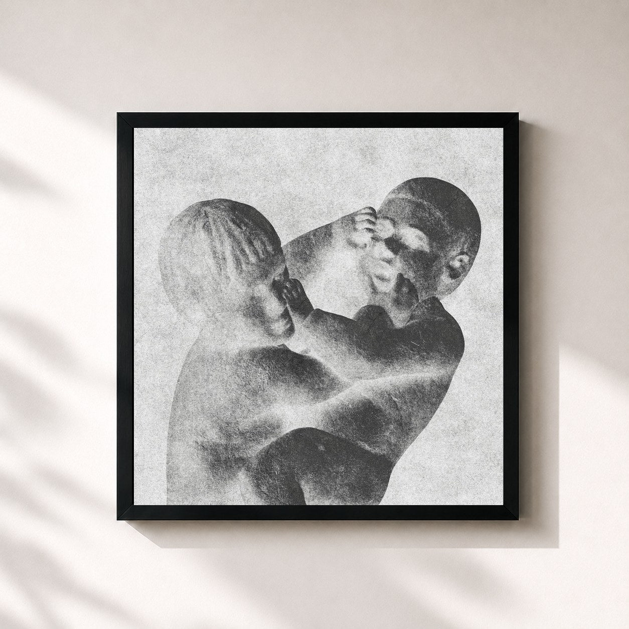 #noir Tableau carré de l'album DINASTÍA (DELUXE) de Peso Pluma, cadre noir 32x32 cm