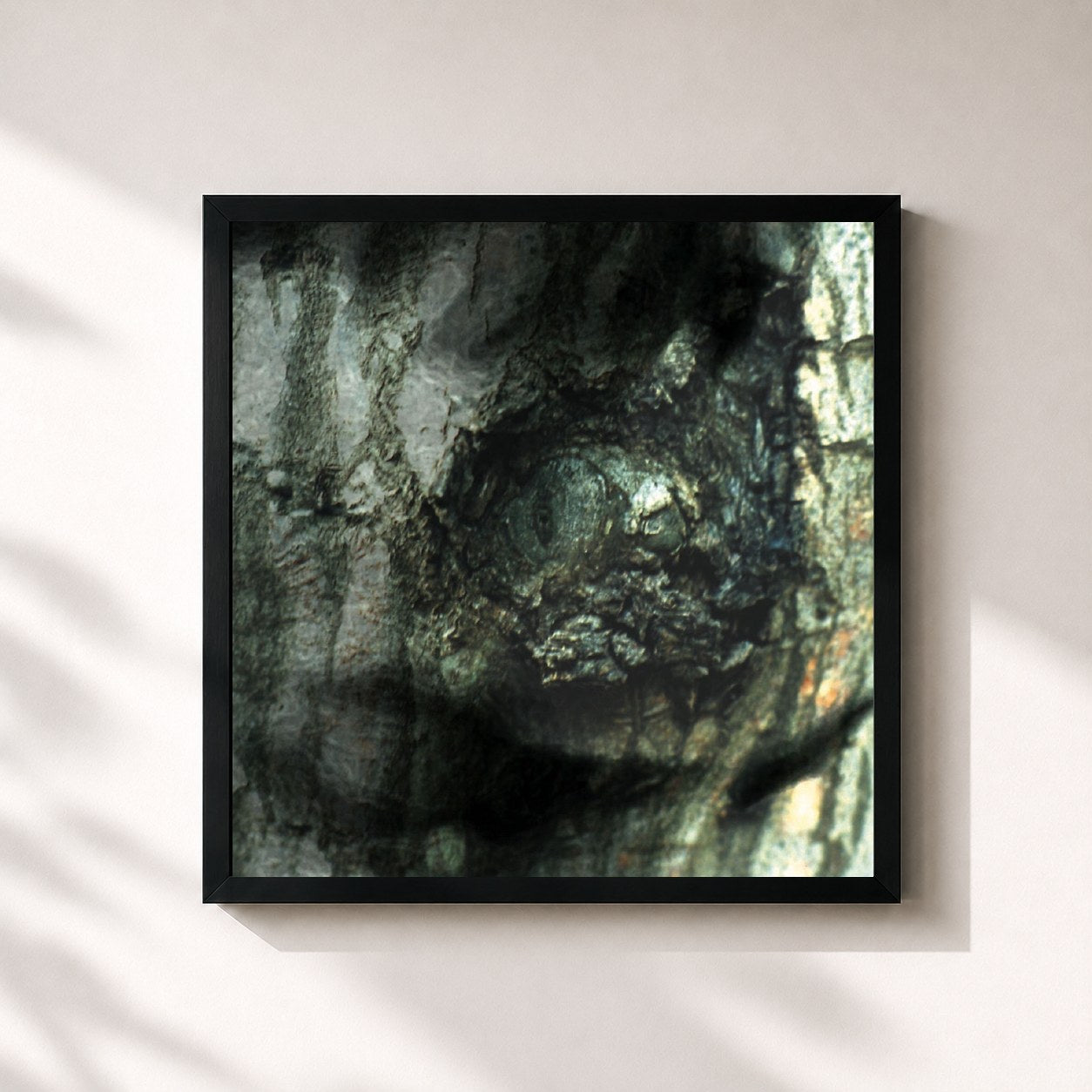 #noir Tableau carré de l'album The Waltz of the Monsters de Yann Tiersen, cadre noir 32x32 cm