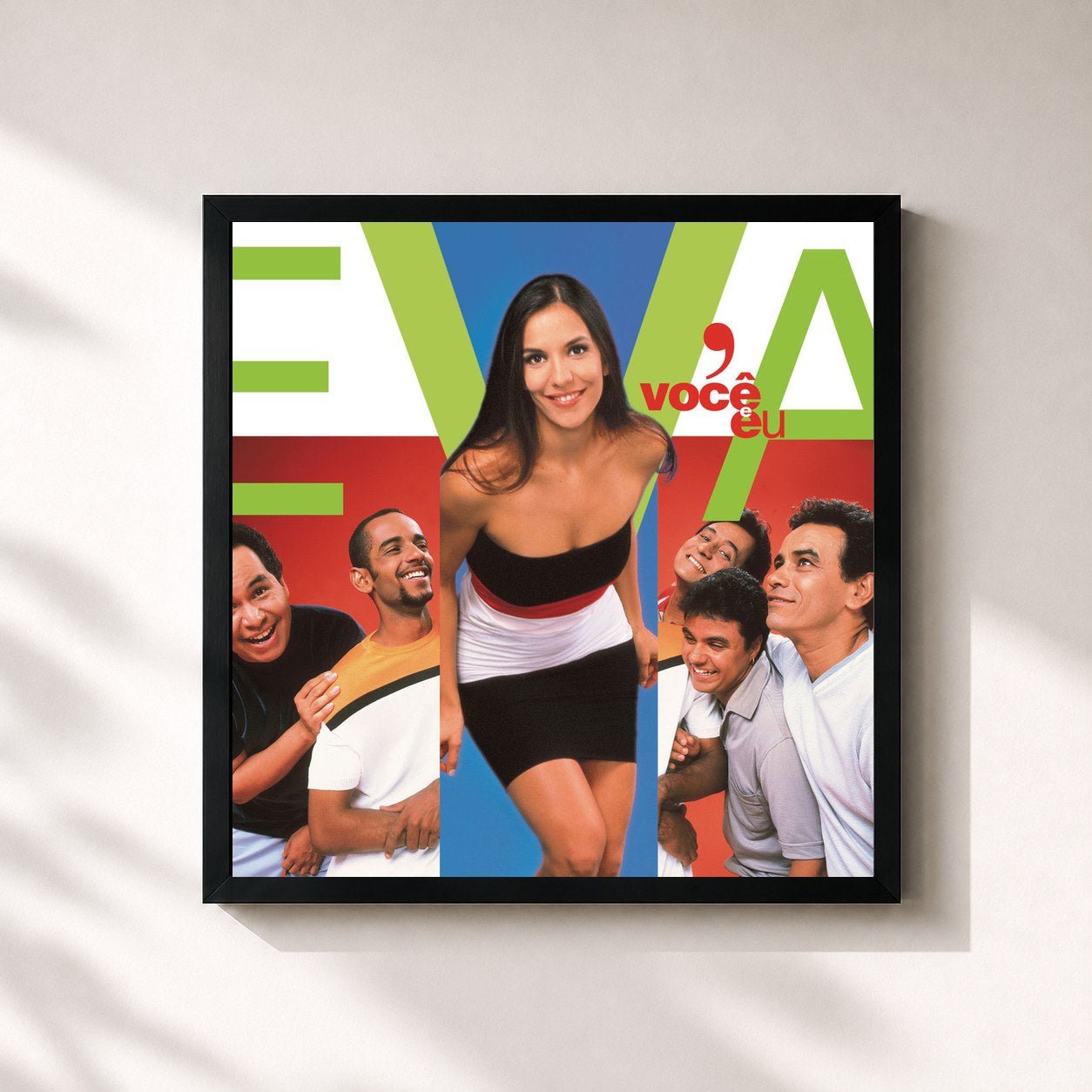 #noir Tableau carré de l'album Você E Eu (Audio) de Banda Eva, cadre noir 32x32 cm