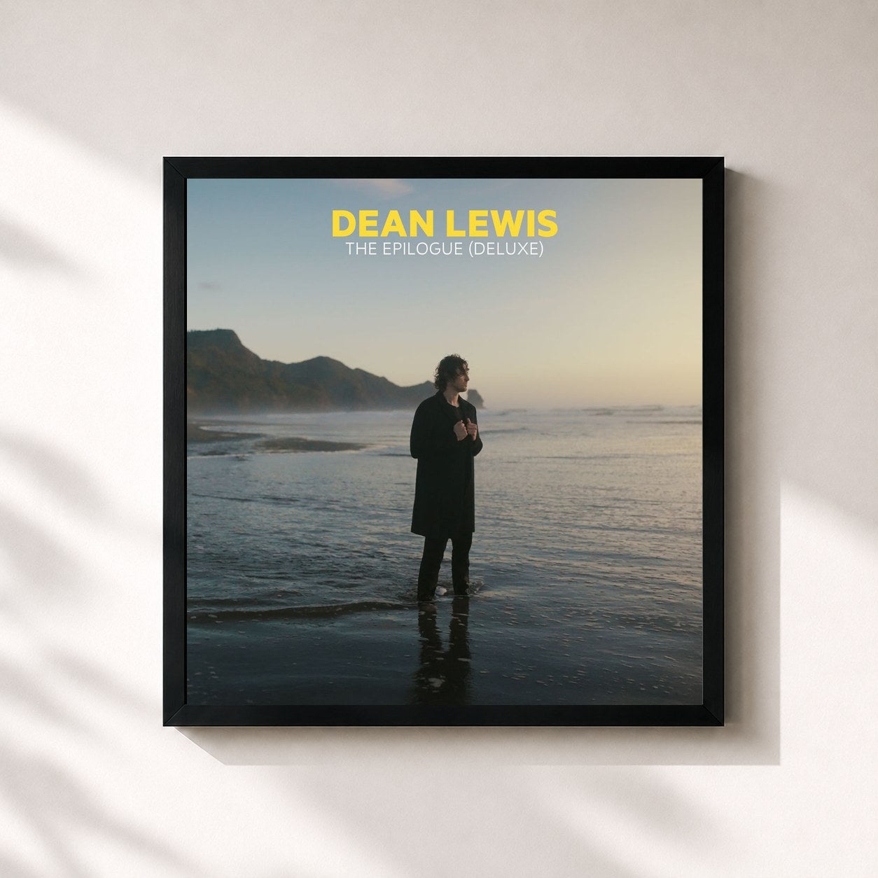 #noir Tableau carré de l'album The Epilogue (Deluxe) de Dean Lewis, cadre noir 32x32 cm
