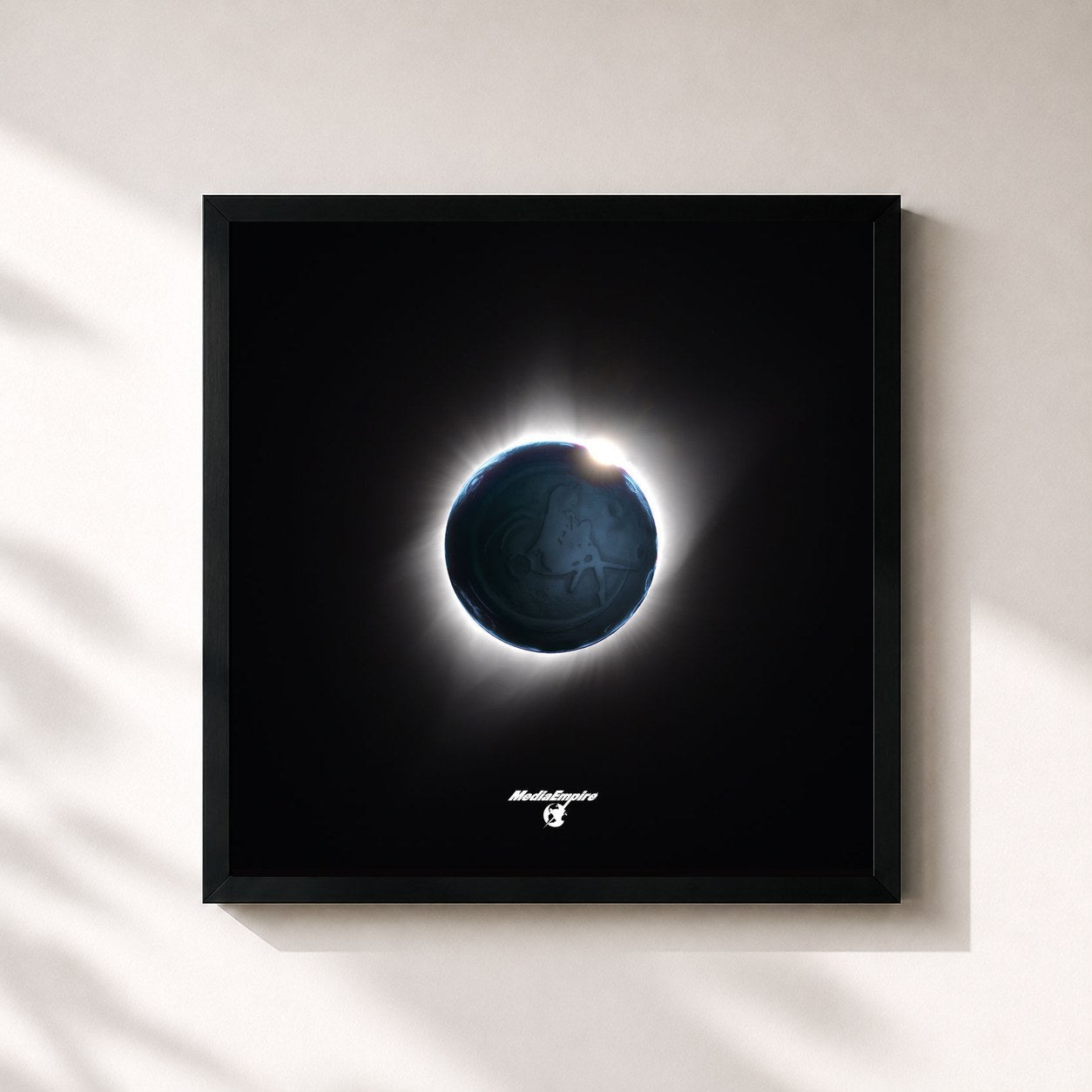 #noir Tableau carré de l'album Miss Anthropocene (Rave Edition) de Grimes, cadre noir 32x32 cm