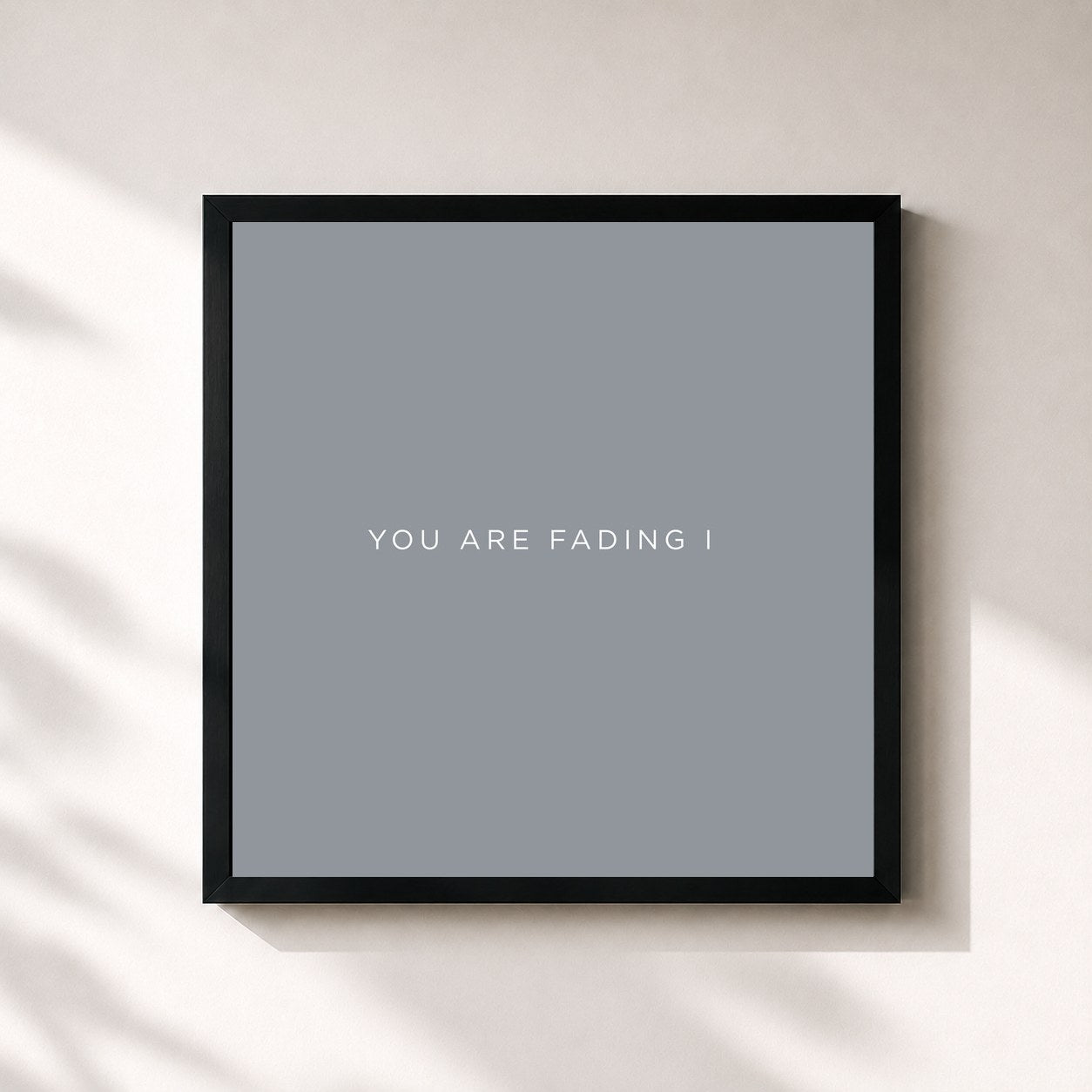 #noir Tableau carré de l'album You Are Fading, Vol. 1 (Bonus Tracks 2005 - 2010) de Editors, cadre noir 32x32 cm