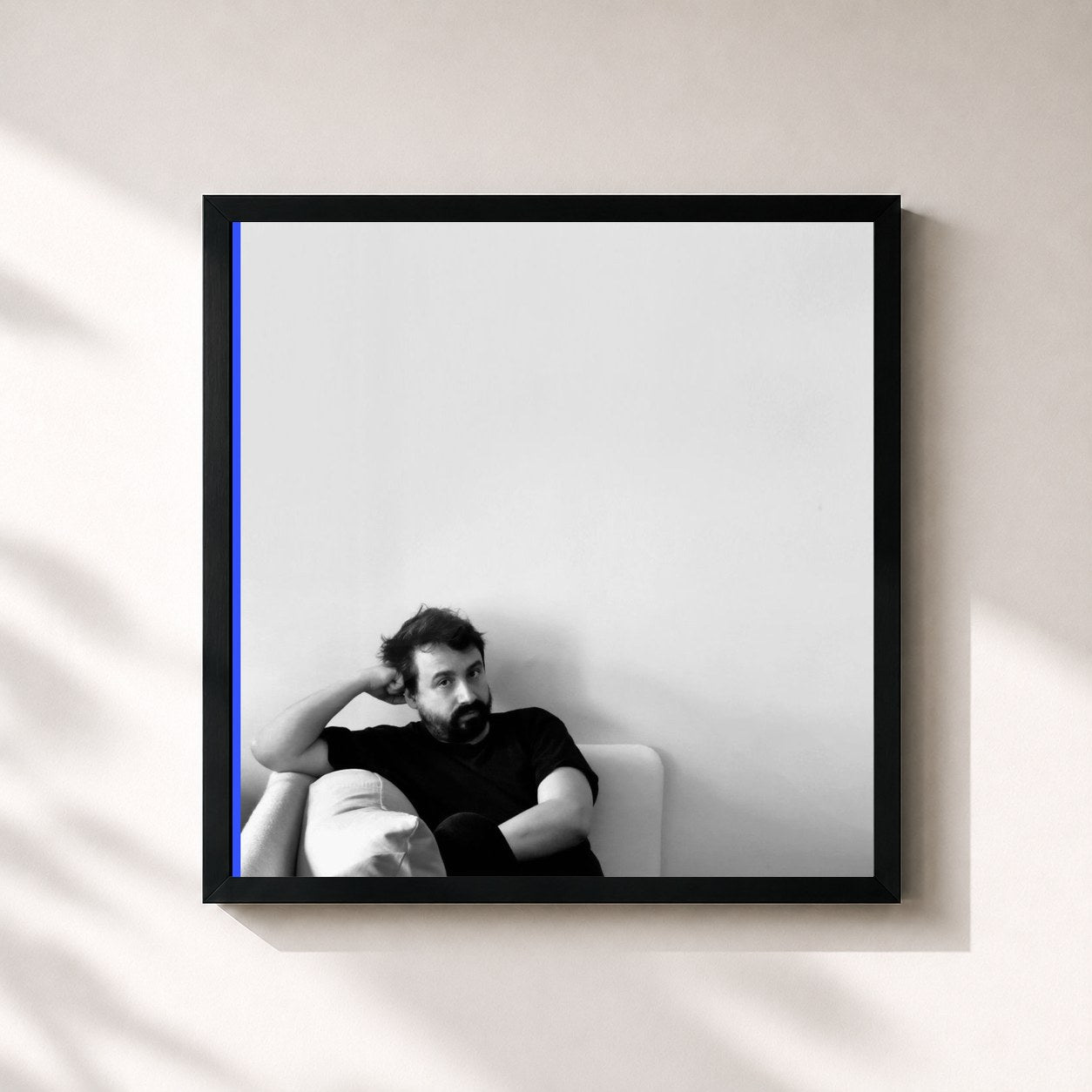 #noir Tableau carré de l'album May 20th de Victor Le Masne, cadre noir 32x32 cm