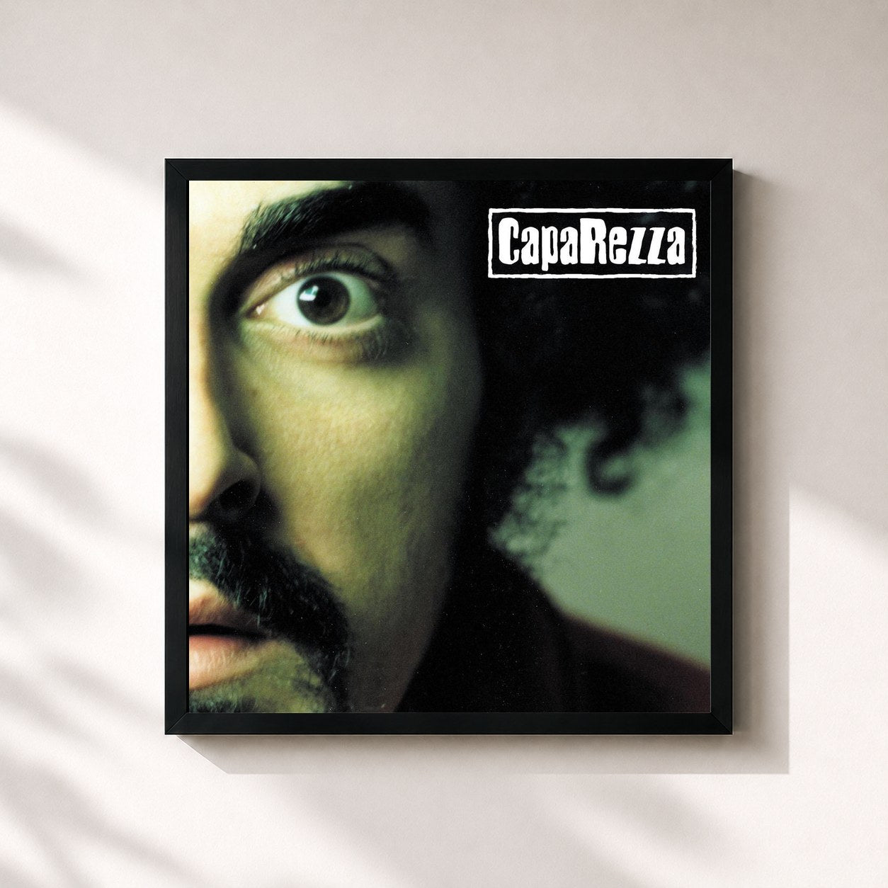 #noir Tableau carré de l'album Verità Supposte de Caparezza, cadre noir 32x32 cm