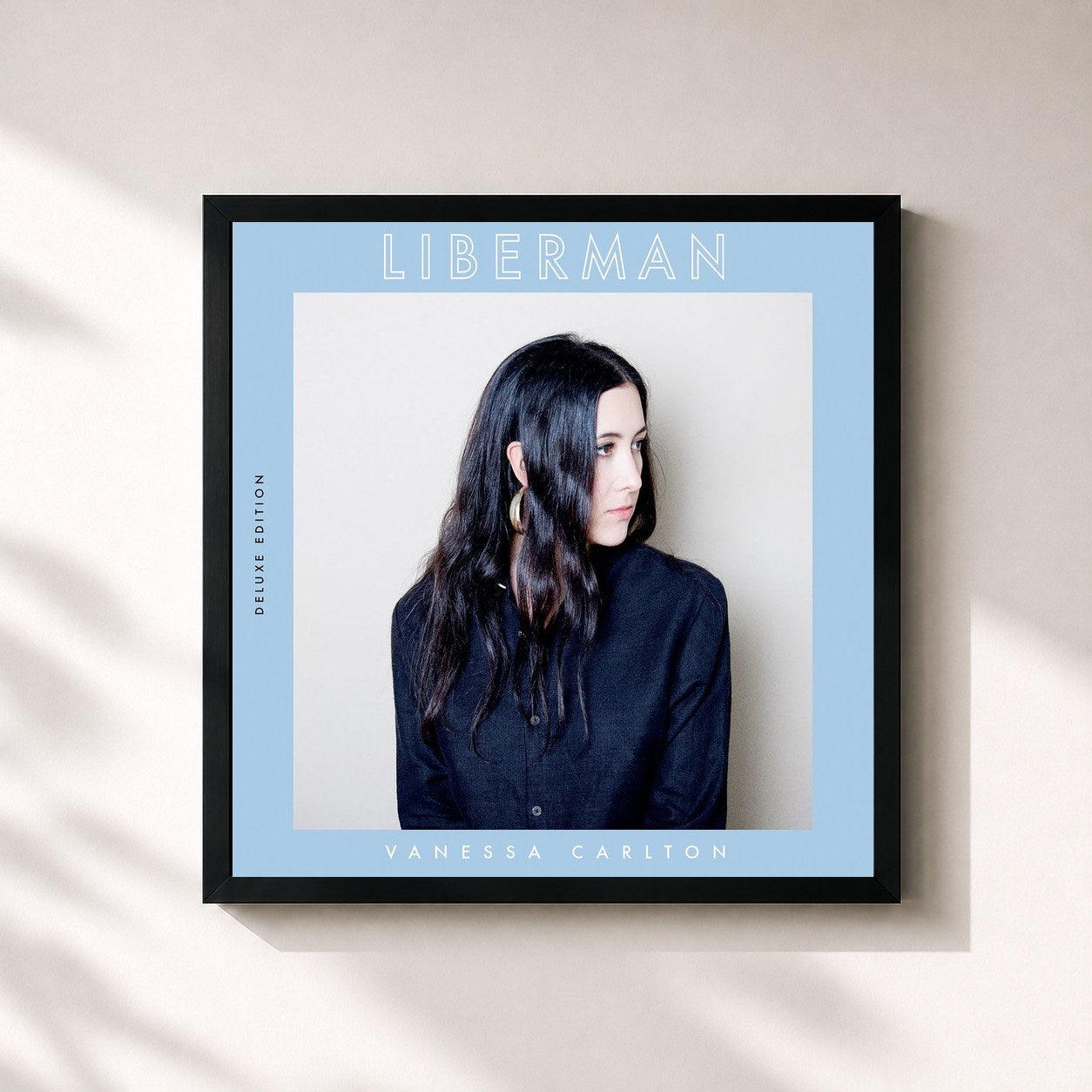 #noir Tableau carré de l'album Liberman (Deluxe Edition) de Vanessa Carlton, cadre noir 32x32 cm