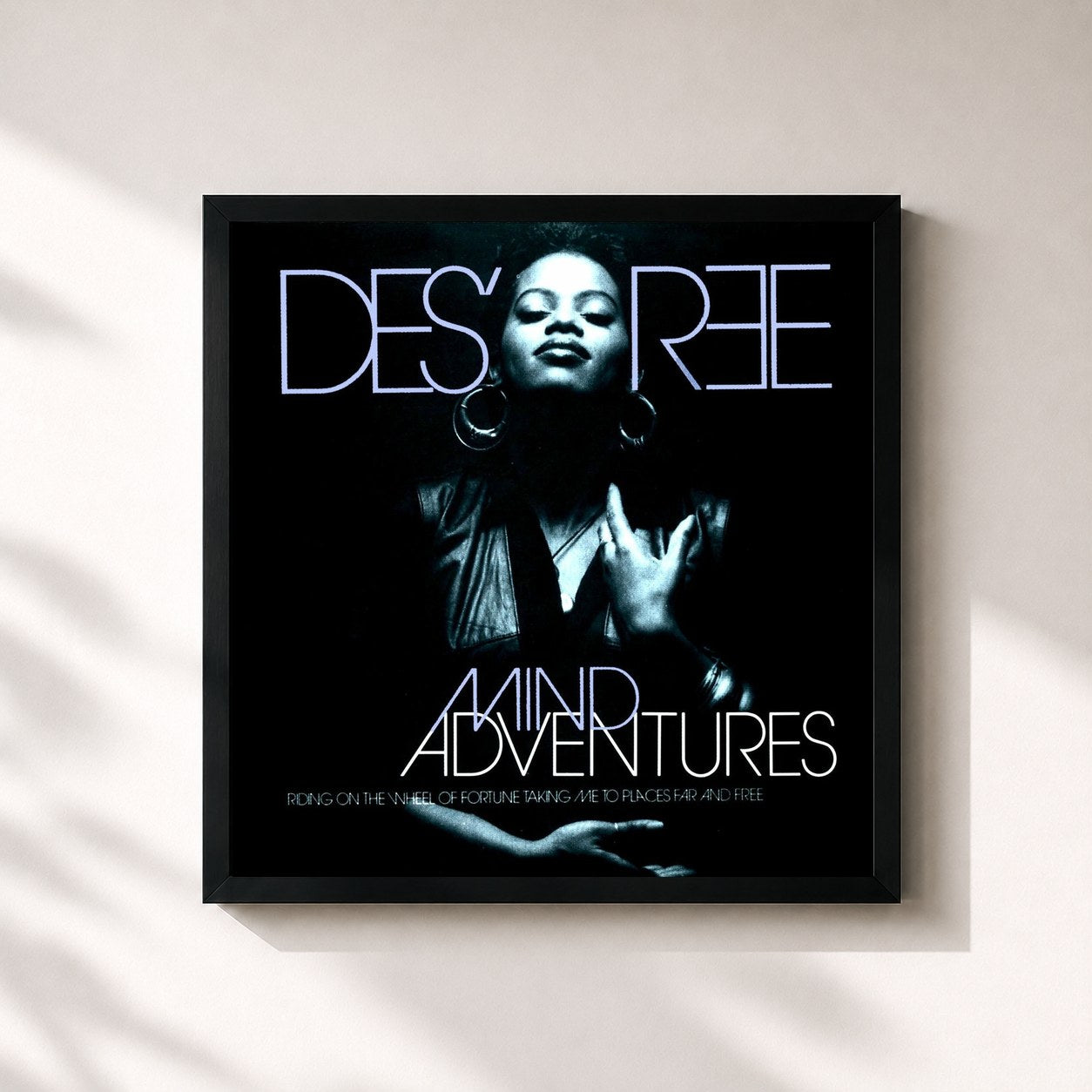 #noir Tableau carré de l'album Mind Adventures (Expanded Edition) de Des'ree, cadre noir 32x32 cm