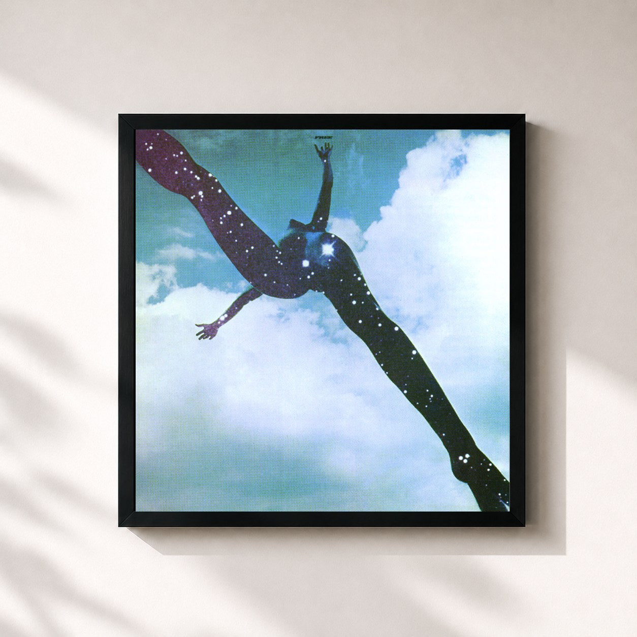 #noir Tableau carré de l'album Free (Remastered / Bonus Track Edition) de Free, cadre noir 32x32 cm