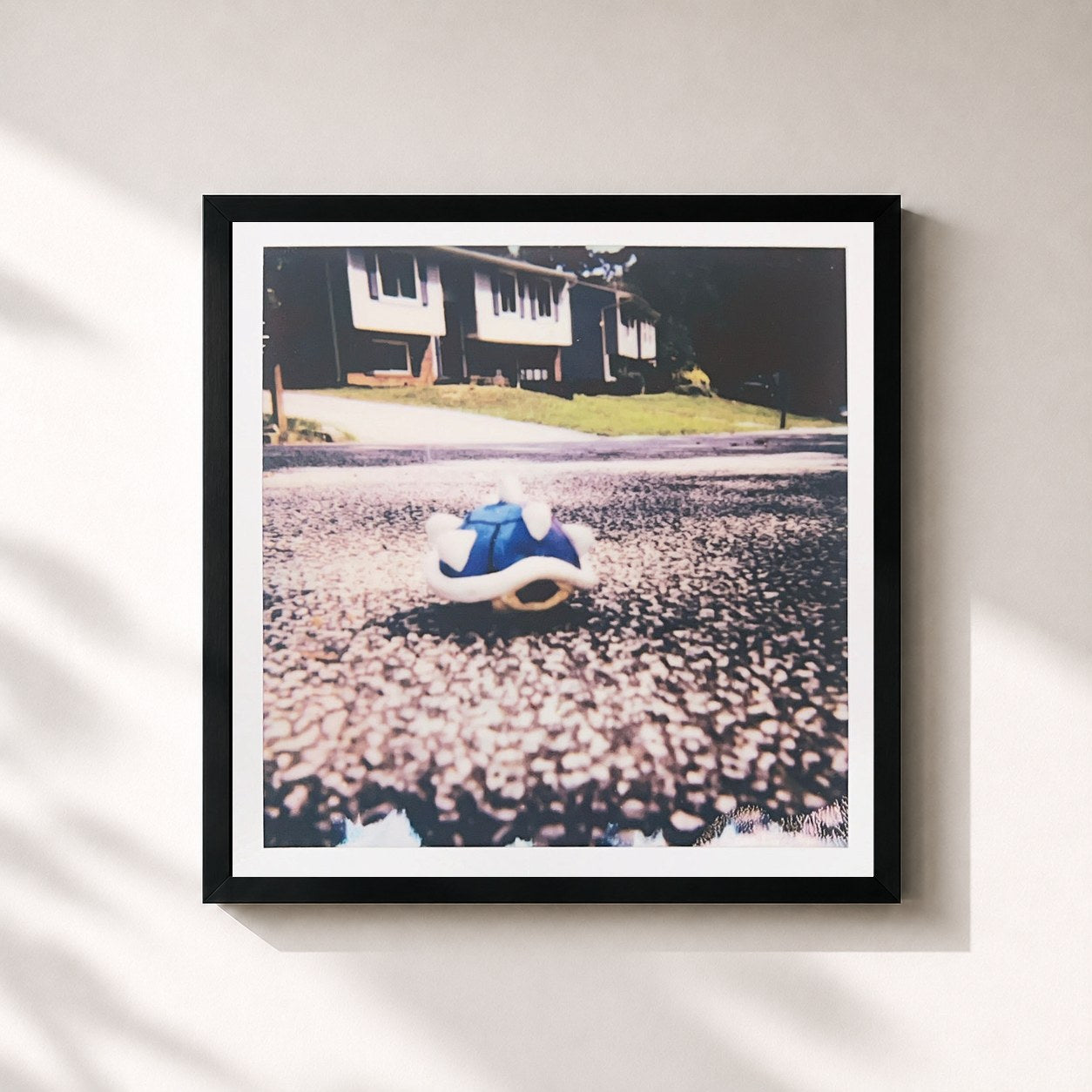 #noir Tableau carré de l'album The Blue Shell Theory de Raury, cadre noir 32x32 cm