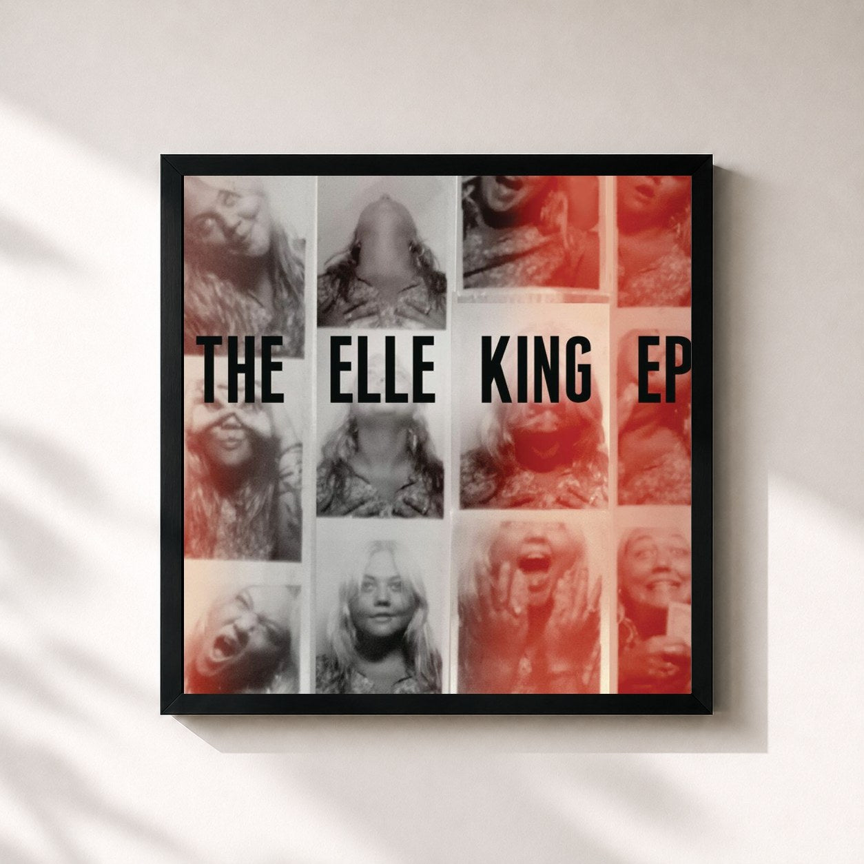 #noir Tableau carré de l'album The Elle King EP de Elle King, cadre noir 32x32 cm