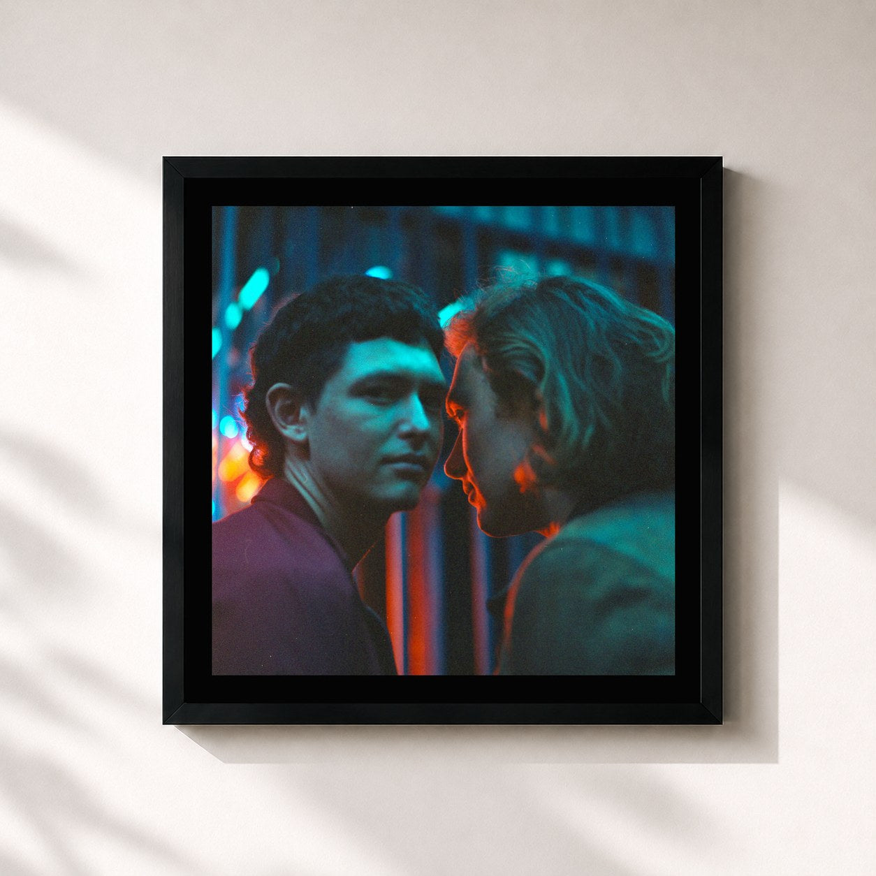 #noir Tableau carré de l'album Nothing Yet de Surf Curse, cadre noir 32x32 cm