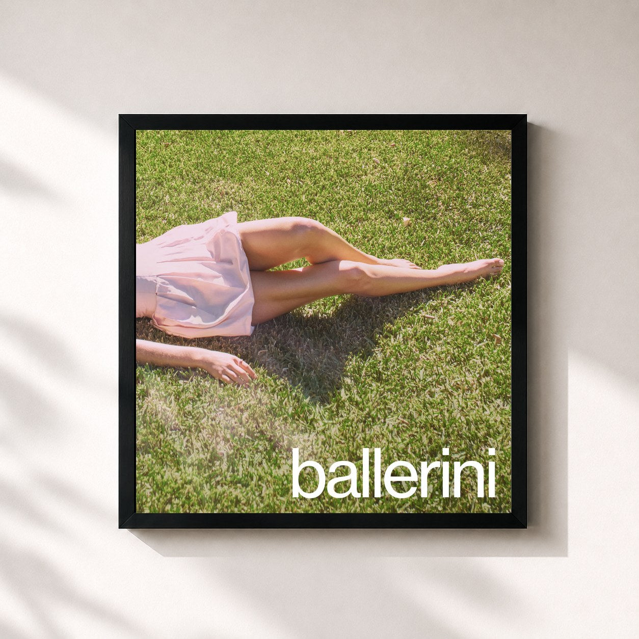 #noir Tableau carré de l'album ballerini de Kelsea Ballerini, cadre noir 32x32 cm
