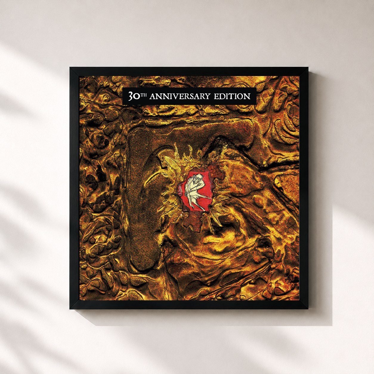 #noir Tableau carré de l'album Worst Case Scenario (30th Anniversary Edition) de dEUS, cadre noir 32x32 cm