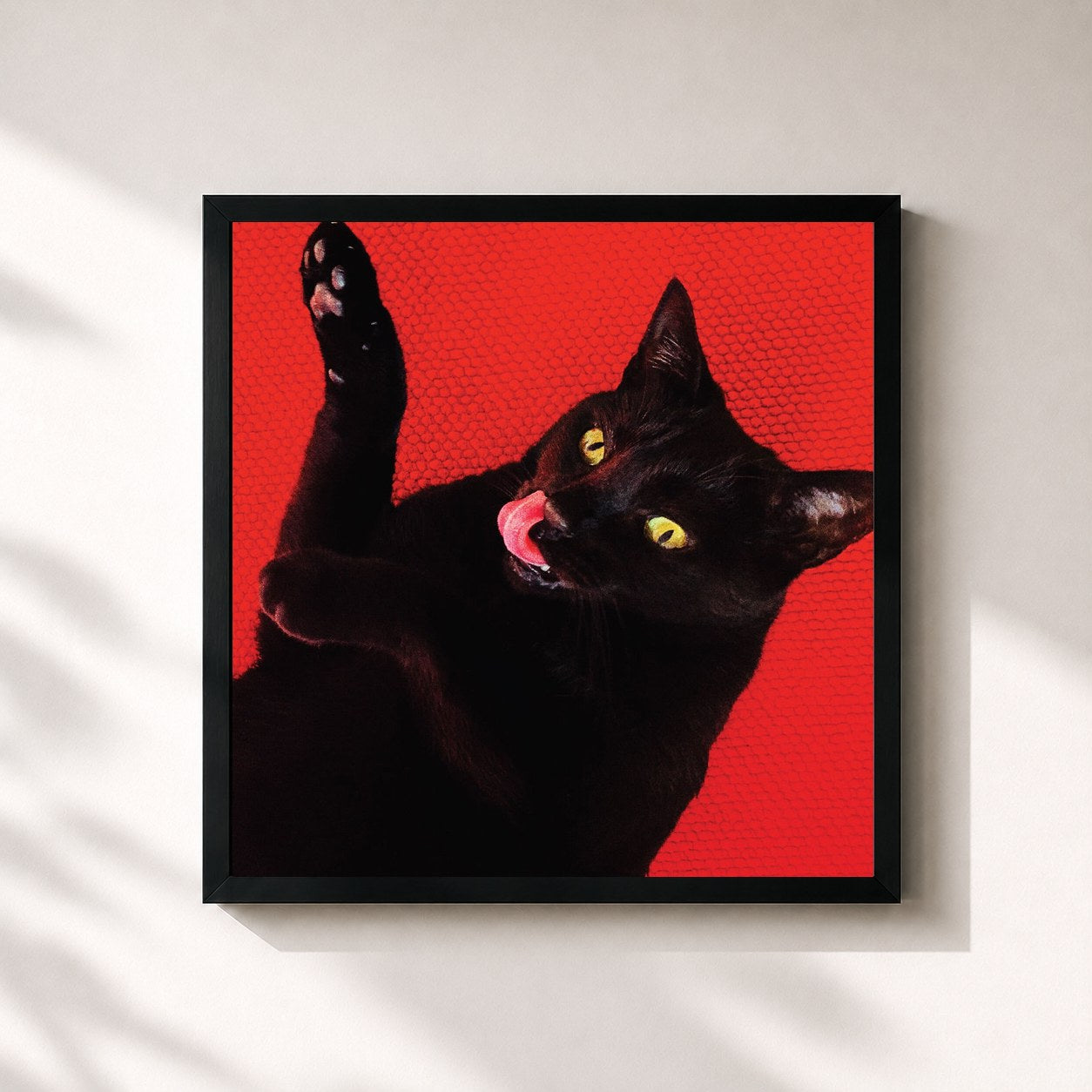 #noir Tableau carré de l'album Big Colors de Ryan Adams, cadre noir 32x32 cm
