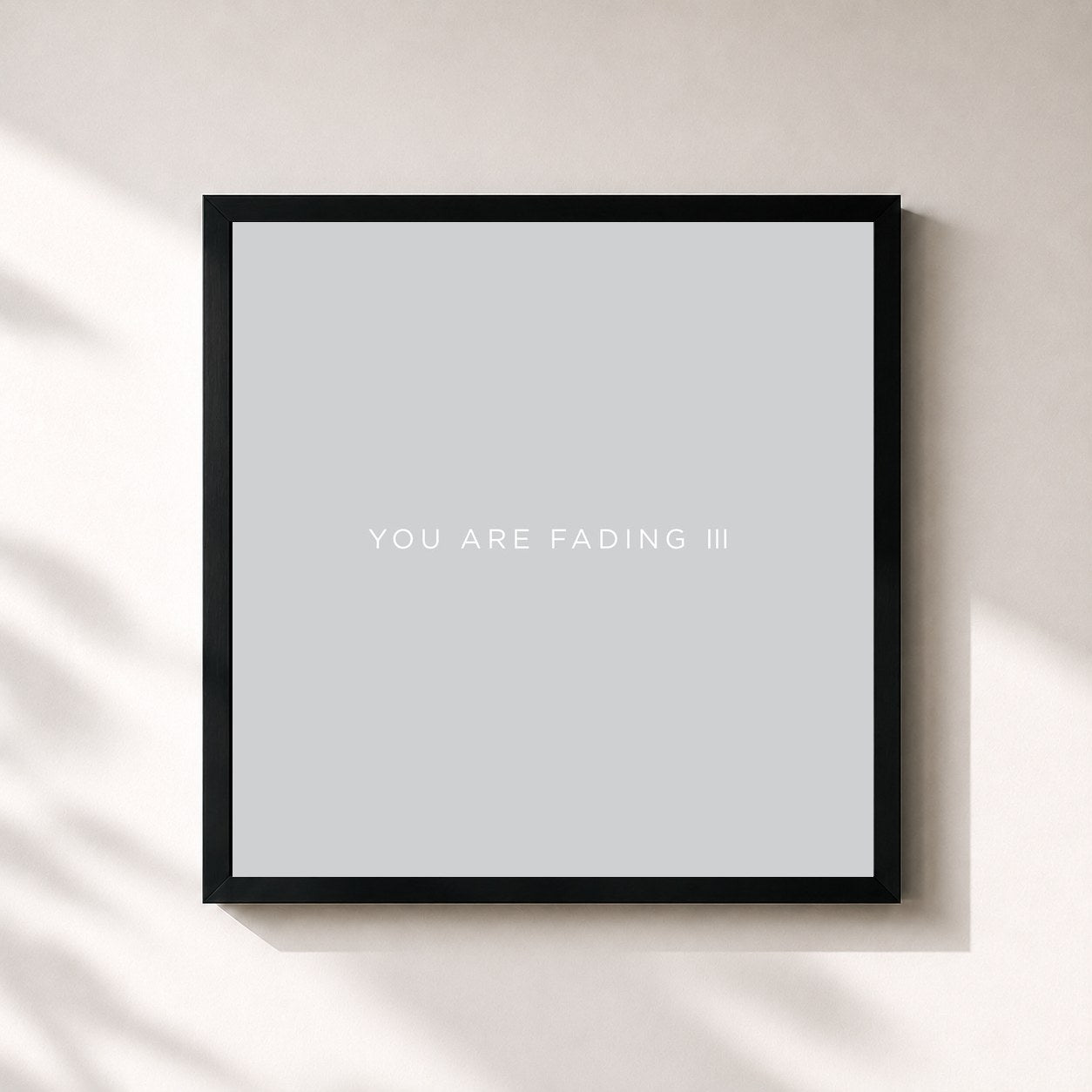 #noir Tableau carré de l'album You Are Fading, Vol. 3 (Bonus Tracks 2005 - 2010) de Editors, cadre noir 32x32 cm