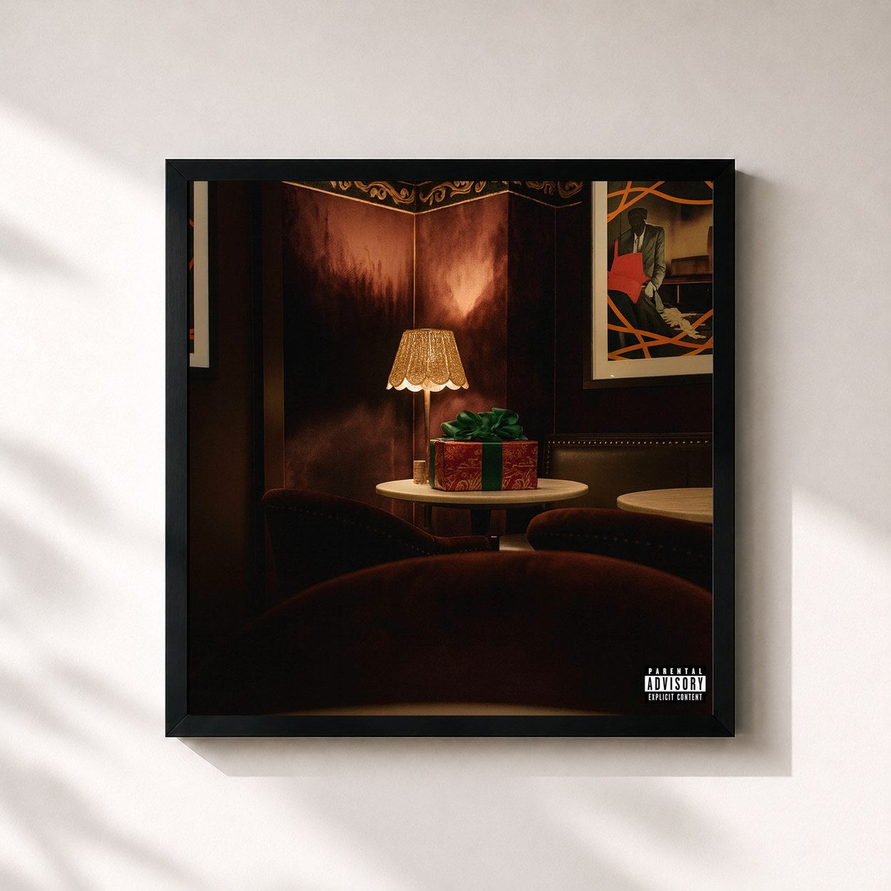 #noir Tableau carré de l'album If You Find This, It's Yours de GASHI, cadre noir 32x32 cm