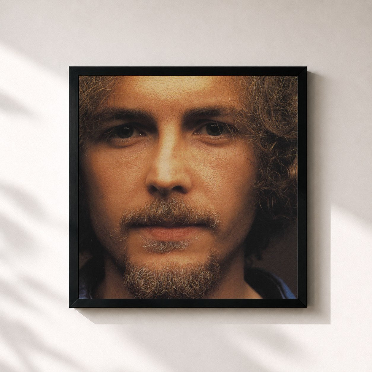 #noir Tableau carré de l'album Lorenzo 1997 - L'Albero de Jovanotti, cadre noir 32x32 cm