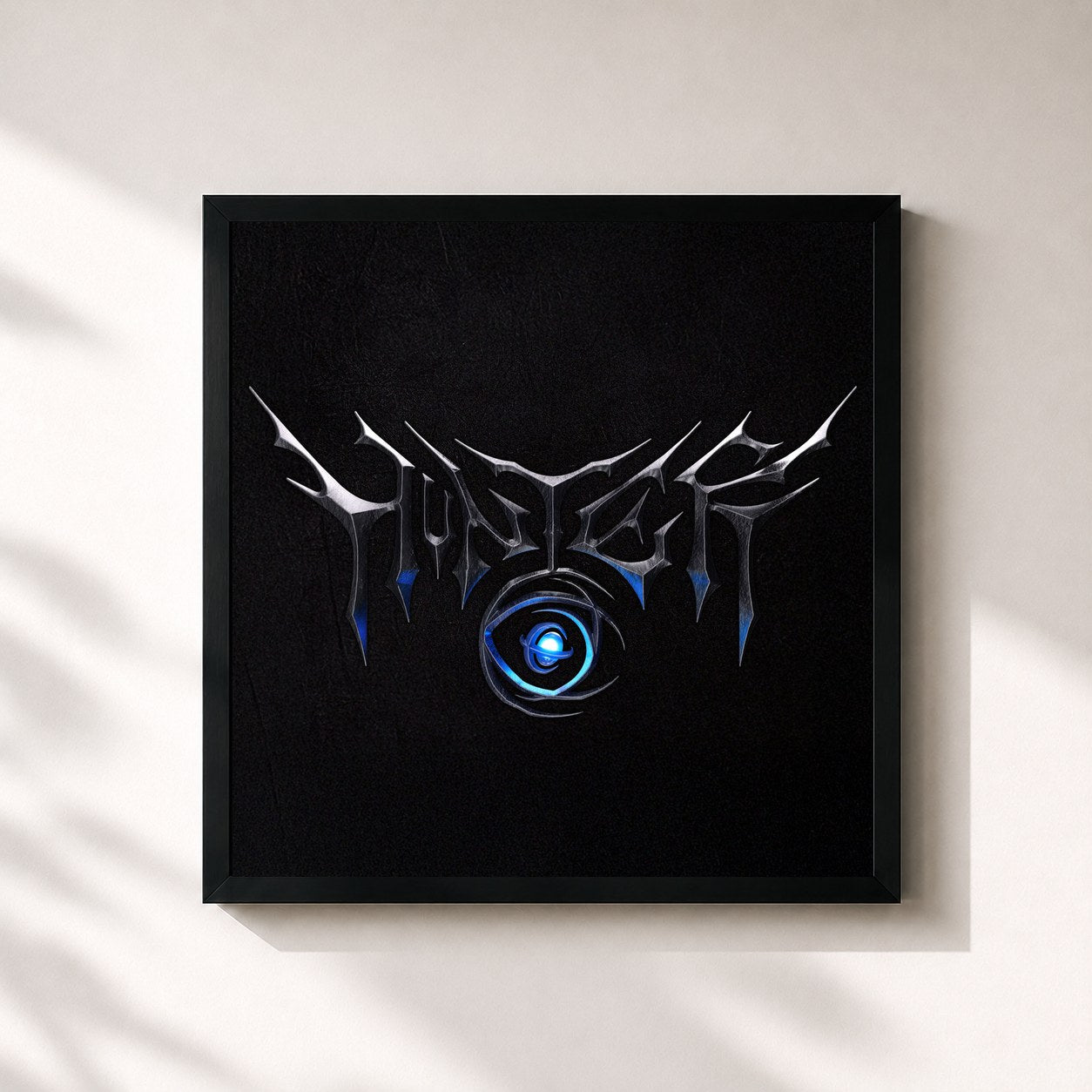#noir Tableau carré de l'album HUNTER - The 3rd Album de KEY, cadre noir 32x32 cm