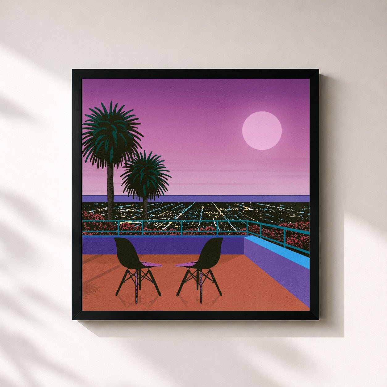 #noir Tableau carré de l'album Controversial conversation. de Bolden., cadre noir 32x32 cm
