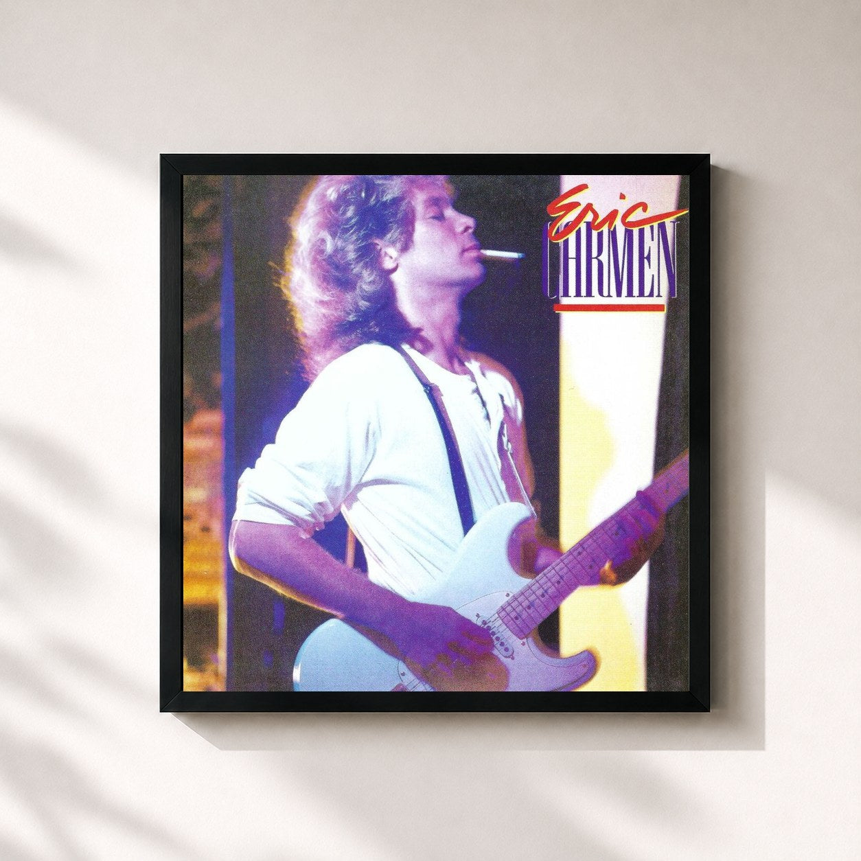 #noir Tableau carré de l'album Eric Carmen (Expanded Edition) de Eric Carmen, cadre noir 32x32 cm