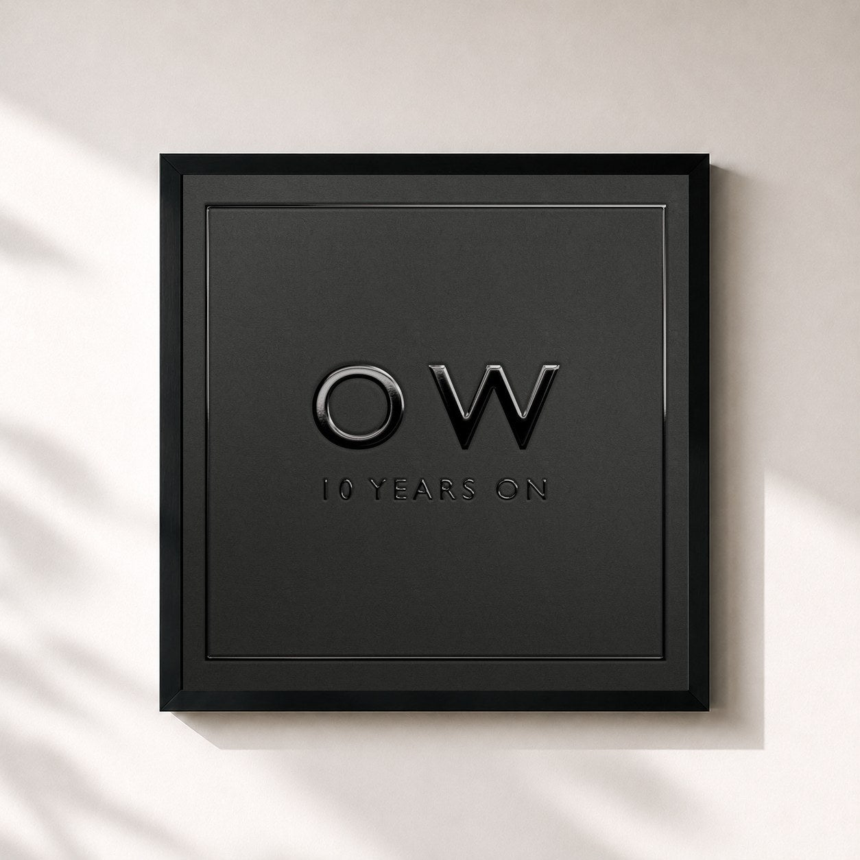 #noir Tableau carré de l'album Oh Wonder (10 Years On) de Oh Wonder, cadre noir 32x32 cm