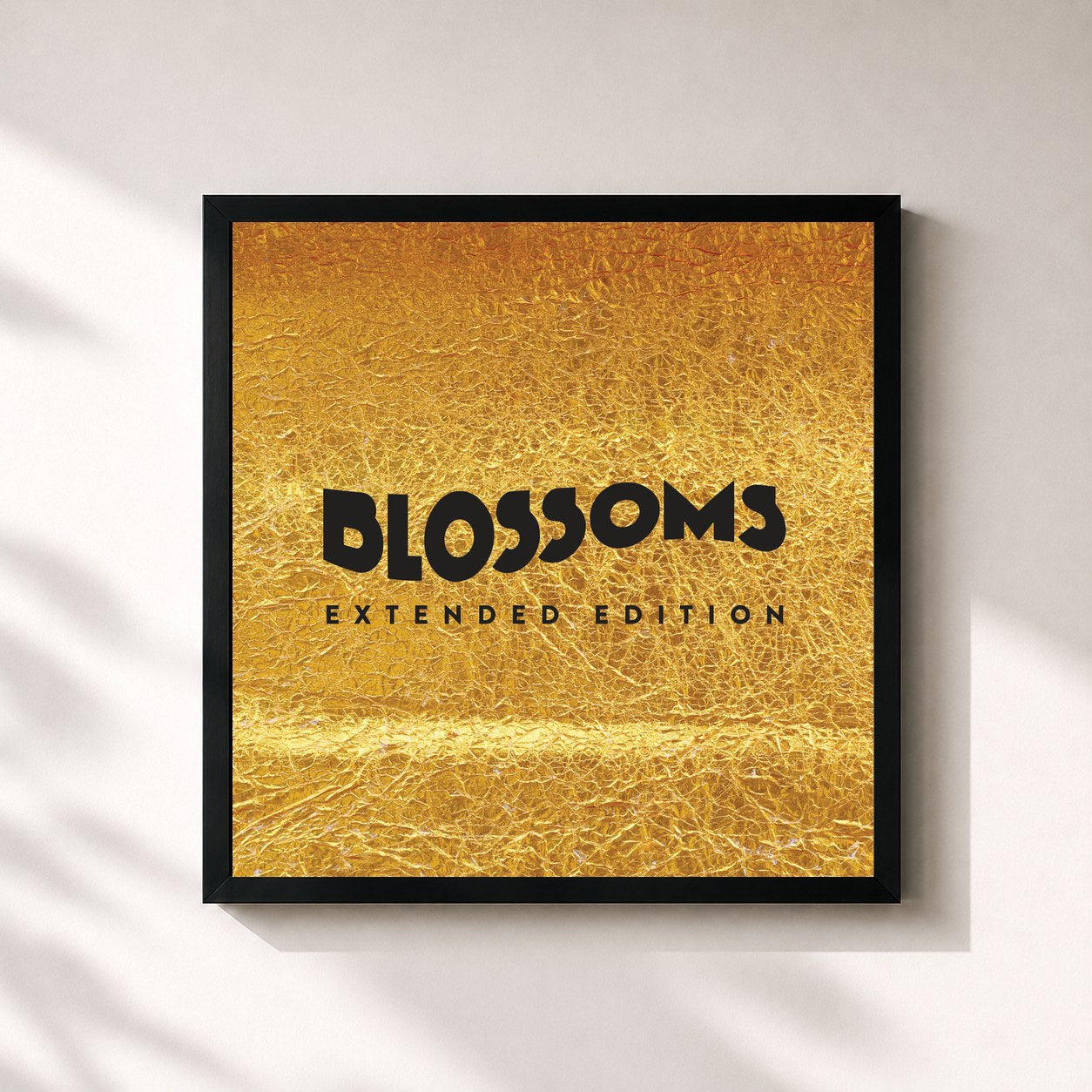 #noir Tableau carré de l'album Blossoms (Extended Edition) de Blossoms, cadre noir 32x32 cm