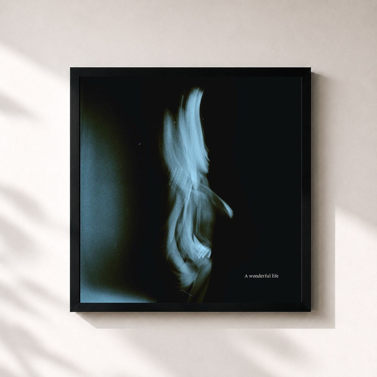 #noir Tableau carré de l'album A Wonderful Life de Tom Odell, cadre noir 32x32 cm