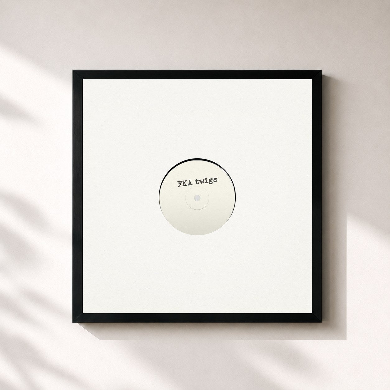 #noir Tableau carré de l'album EP1 de FKA twigs, cadre noir 32x32 cm