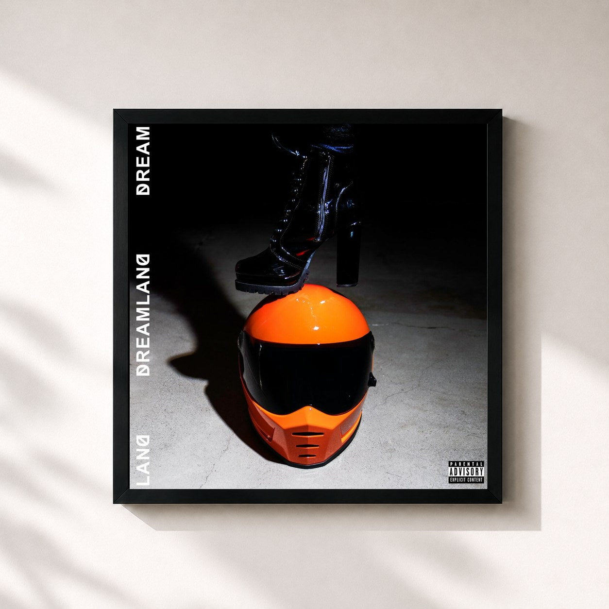 #noir Tableau carré de l'album DREAMLAND (DELUXE) de Zhu, cadre noir 32x32 cm