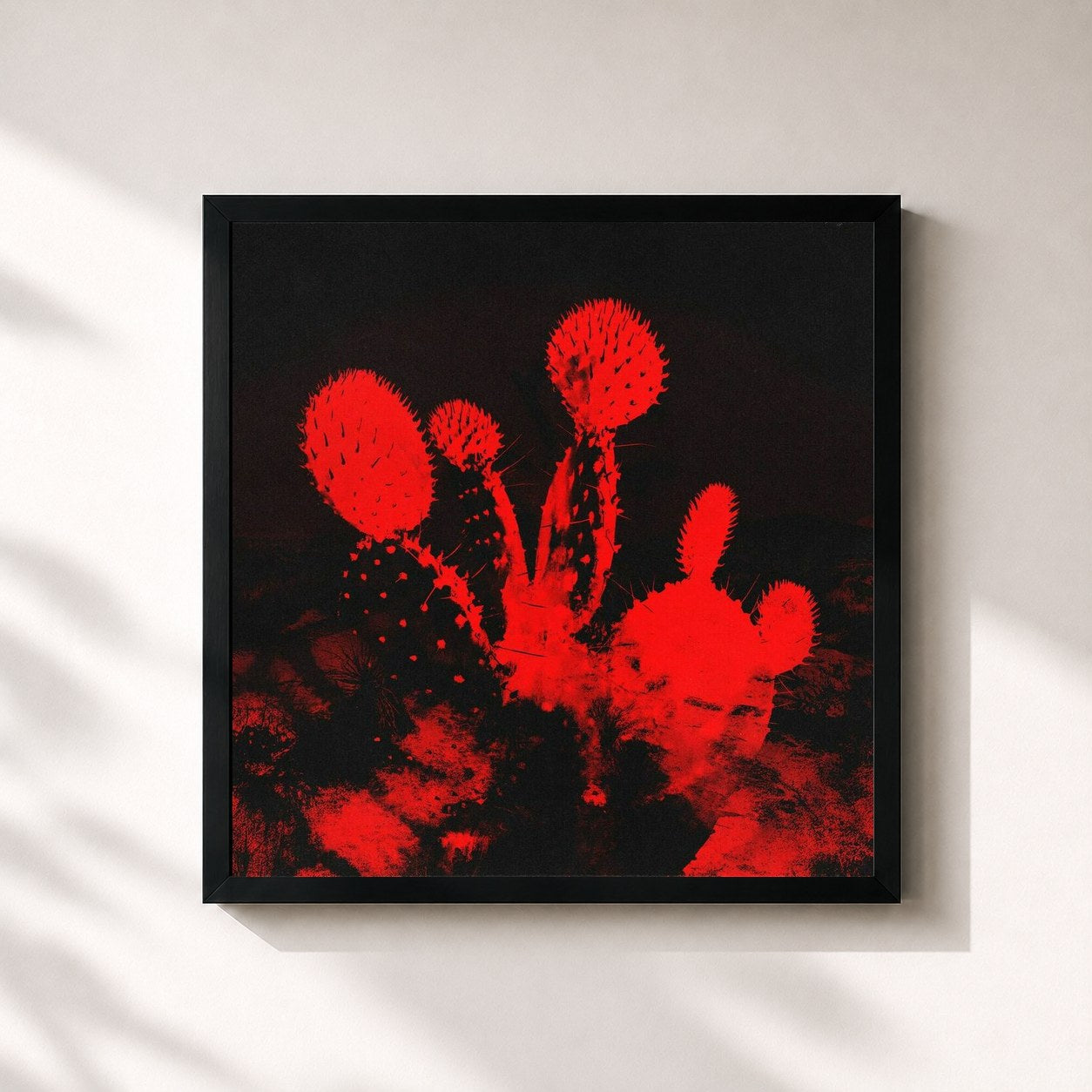 #noir Tableau carré de l'album Melt'd (deluxe) de Beach Weather, cadre noir 32x32 cm