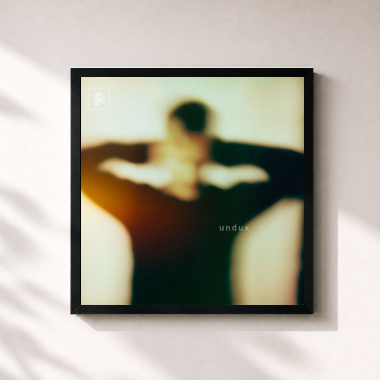 #noir Tableau carré de l'album undux de Kaskade, cadre noir 32x32 cm