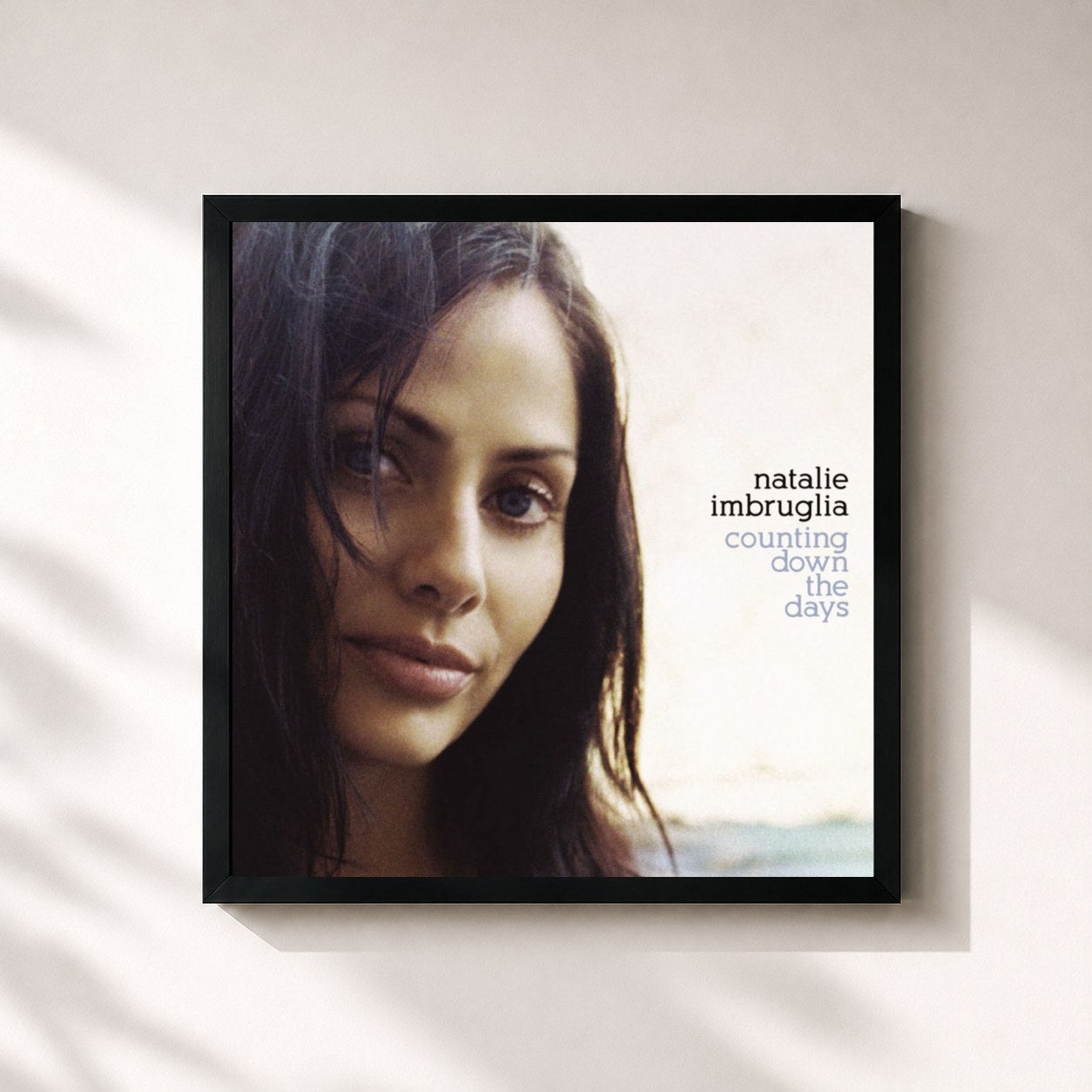 #noir Tableau carré de l'album Counting Down The Days de Natalie Imbruglia, cadre noir 32x32 cm