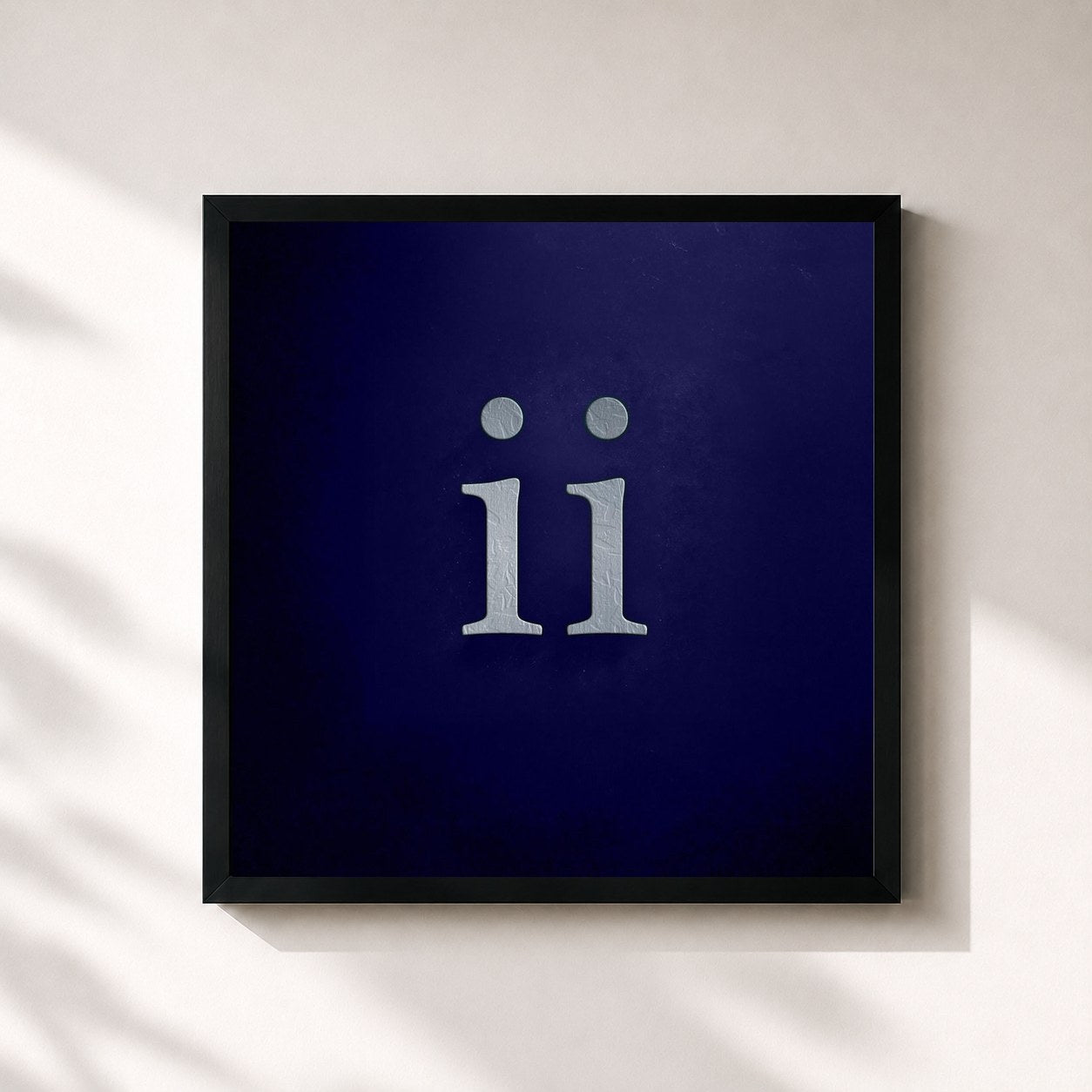 #noir Tableau carré de l'album ii Deluxe de Desiigner, cadre noir 32x32 cm