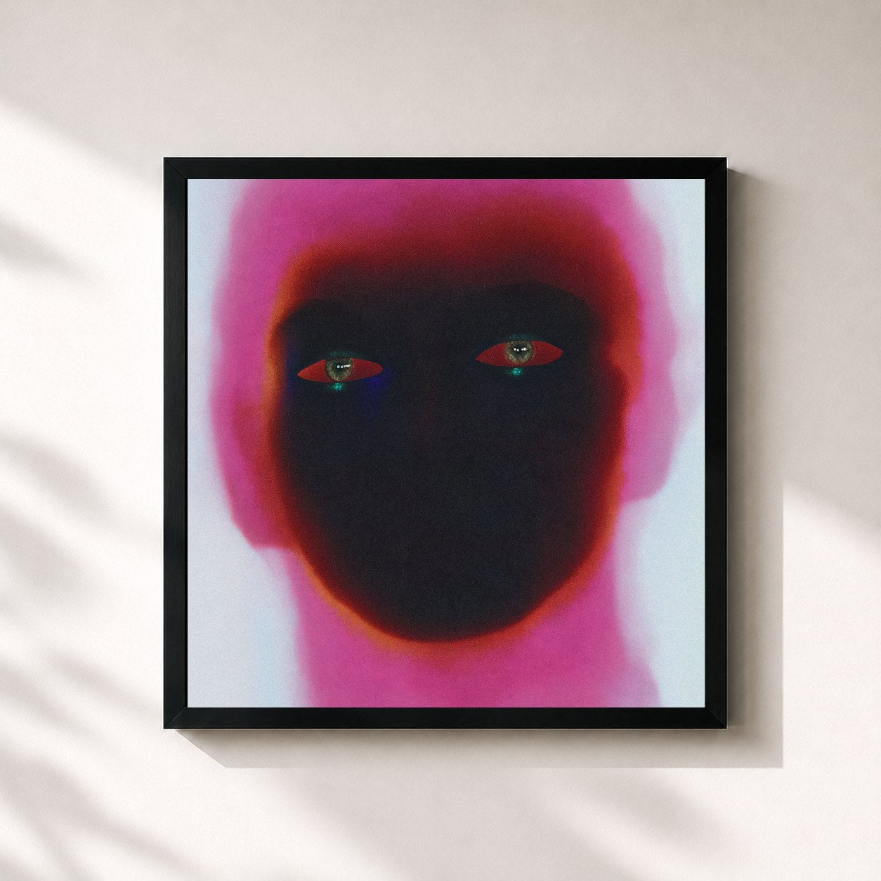#noir Tableau carré de l'album W.O.W.A de Ghinzu, cadre noir 32x32 cm