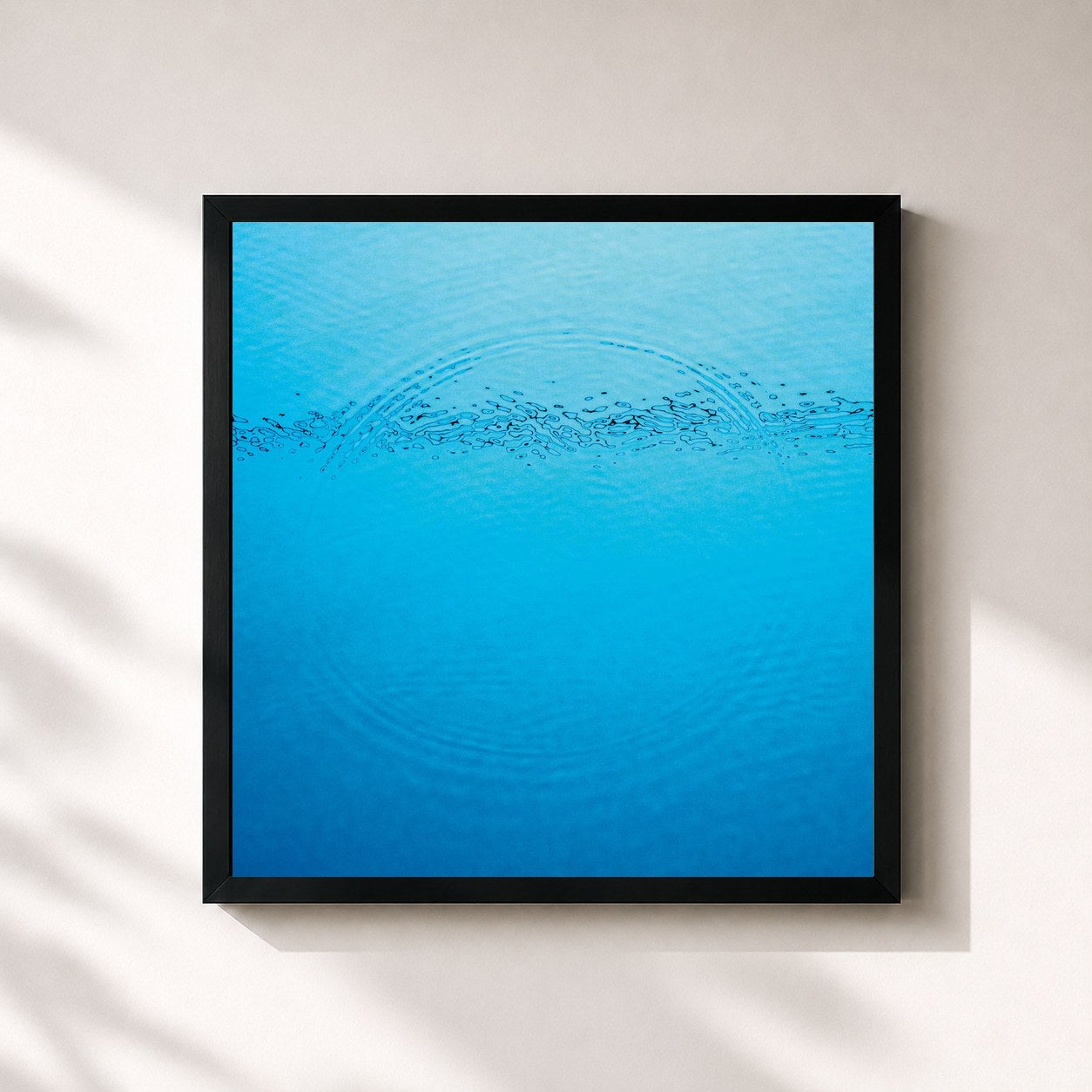 #noir Tableau carré de l'album Suddenly de Caribou, cadre noir 32x32 cm