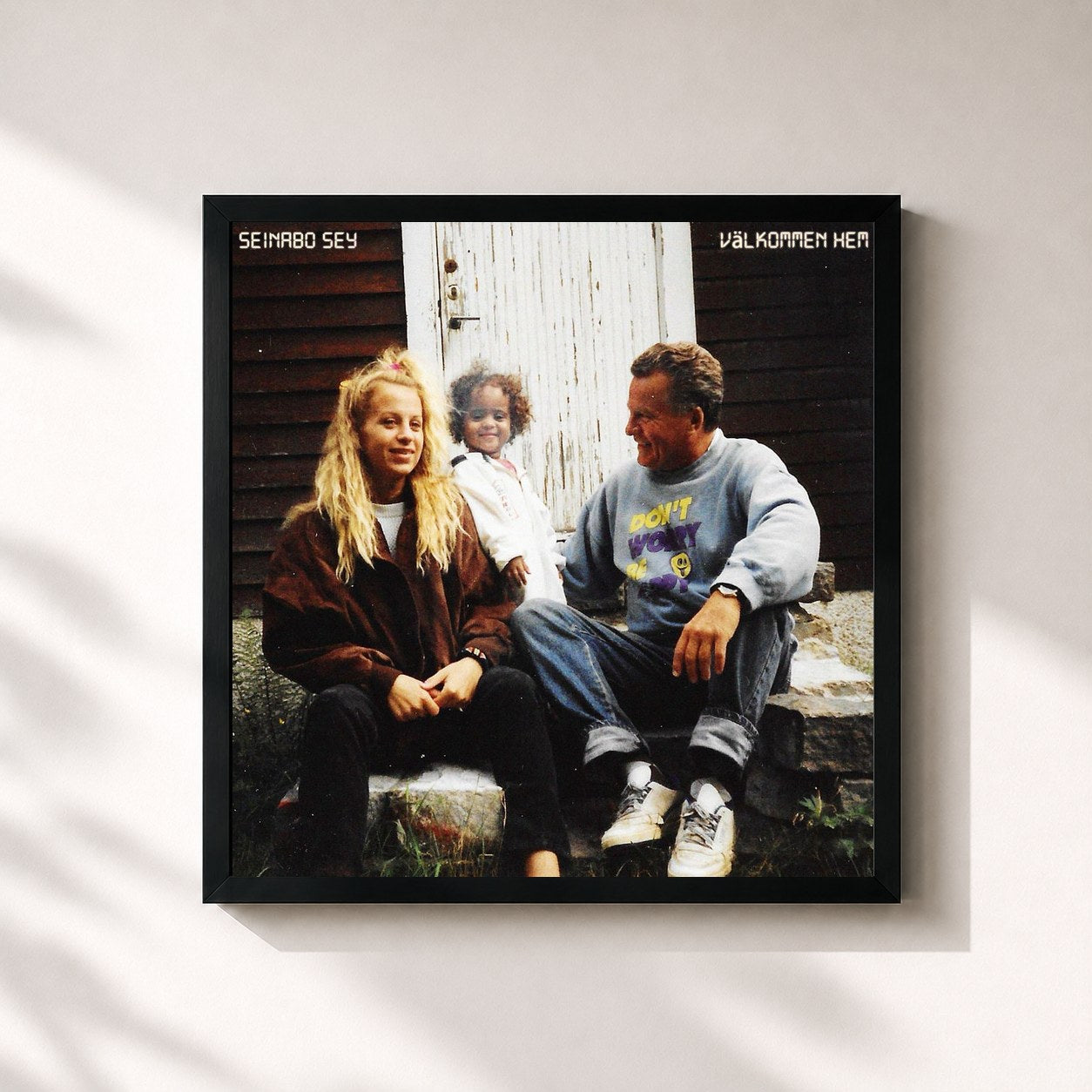 #noir Tableau carré de l'album Välkommen hem de Seinabo Sey, cadre noir 32x32 cm