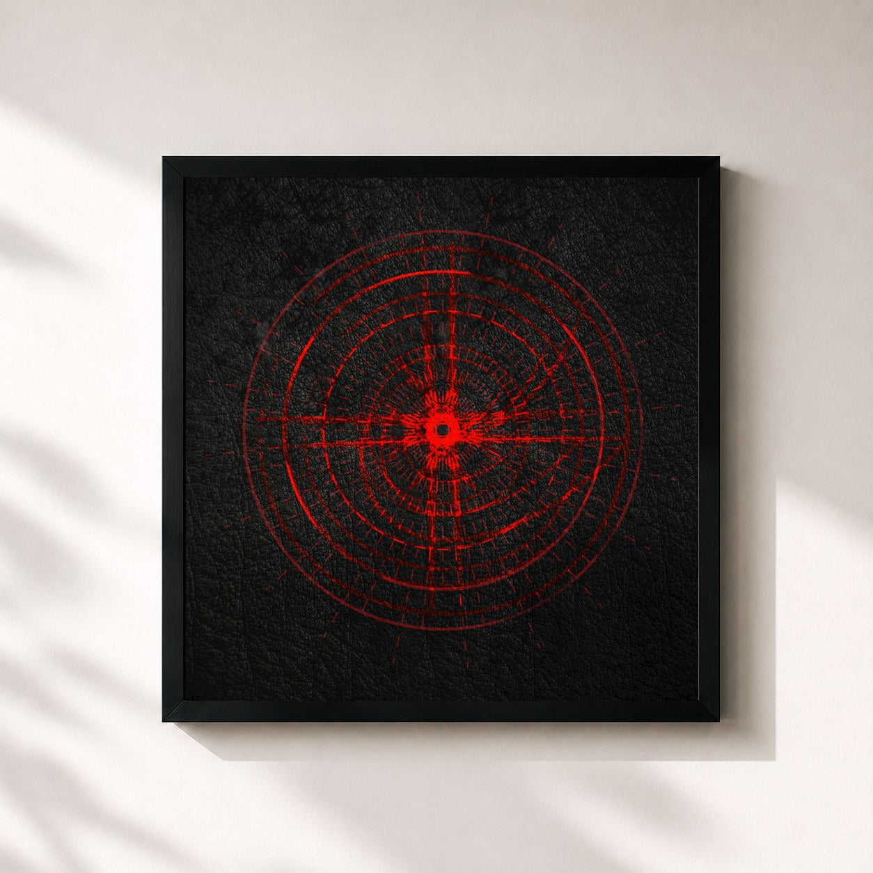#noir Tableau carré de l'album darko de Dirty South, cadre noir 32x32 cm