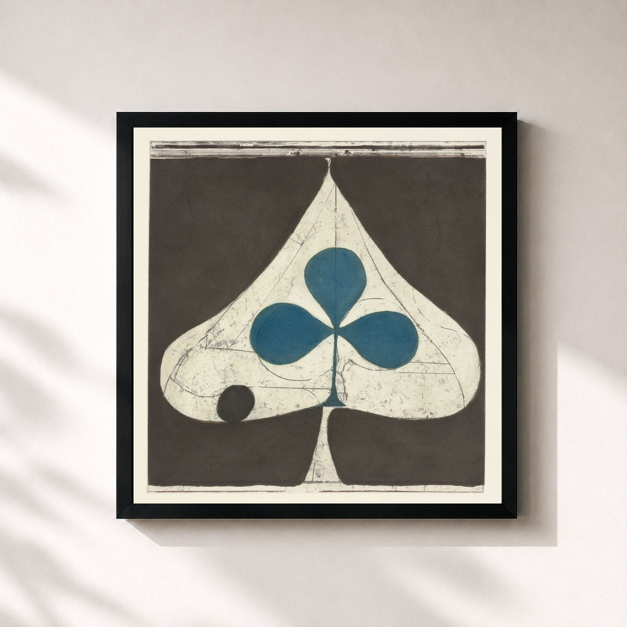 #noir Tableau carré de l'album Shields de Grizzly Bear, cadre noir 32x32 cm