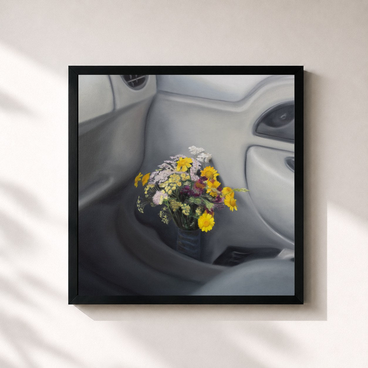 #noir Tableau carré de l'album Pourriture Noble de Zwangere Guy, cadre noir 32x32 cm