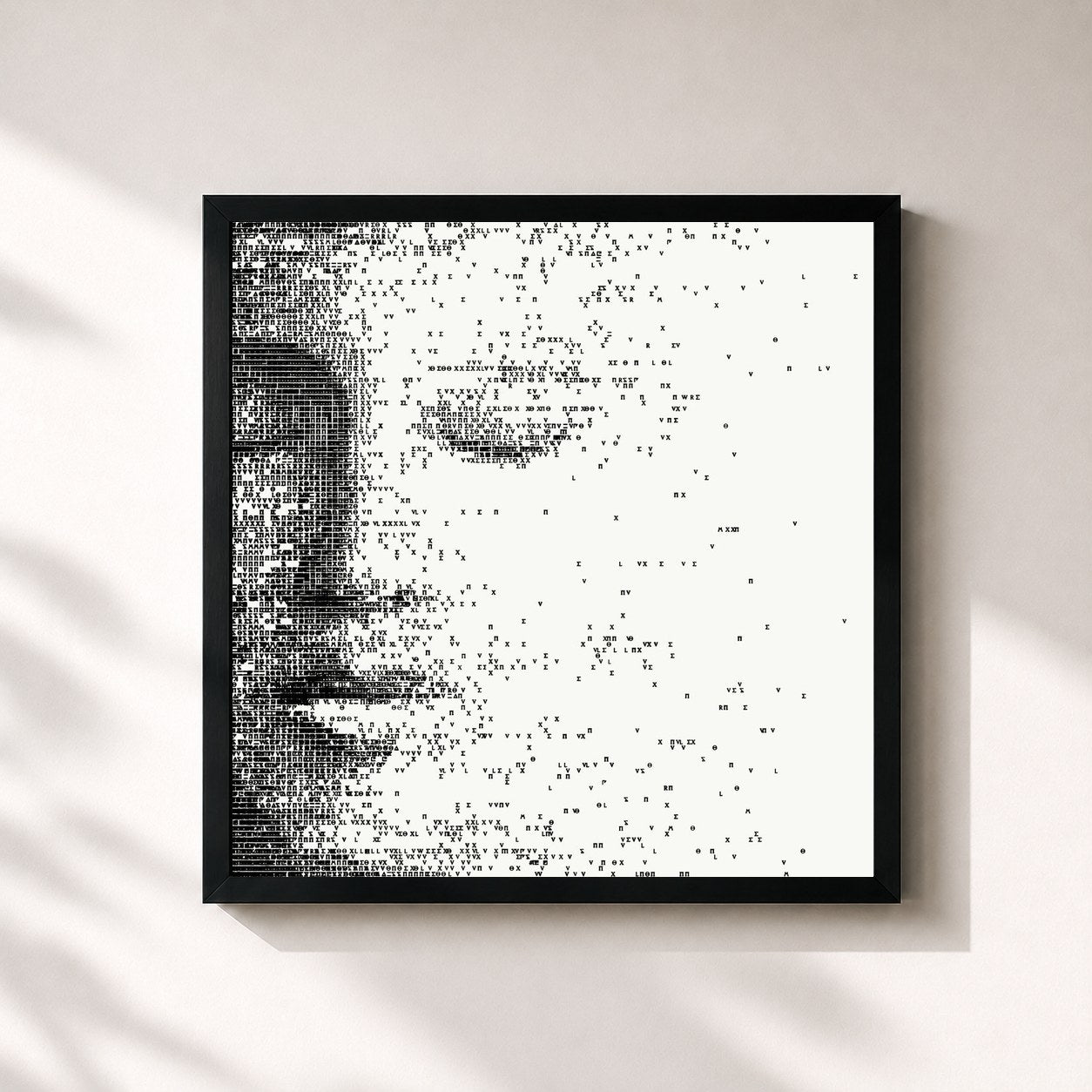 #noir Tableau carré de l'album Reverie de Gorgon City, cadre noir 32x32 cm