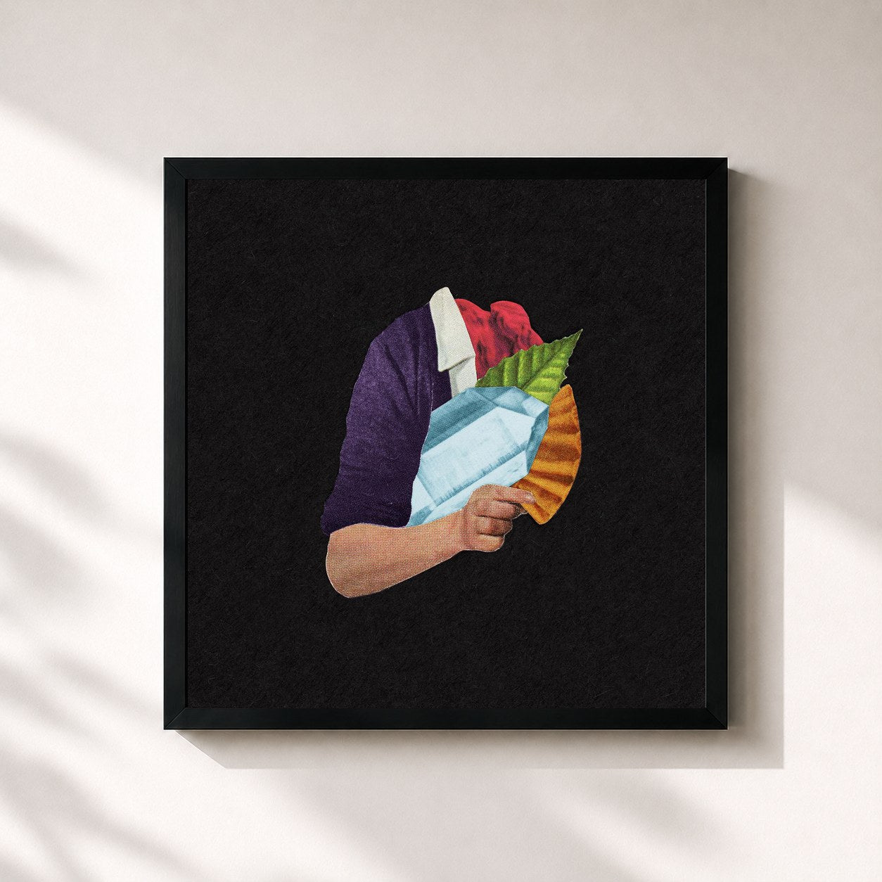 #noir Tableau carré de l'album SALES - EP de Sales, cadre noir 32x32 cm