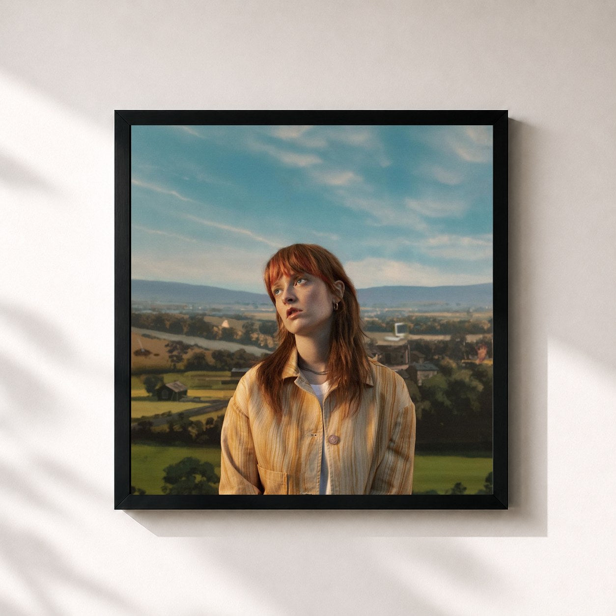 #noir Tableau carré de l'album Woman on the Internet de Orla Gartland, cadre noir 32x32 cm