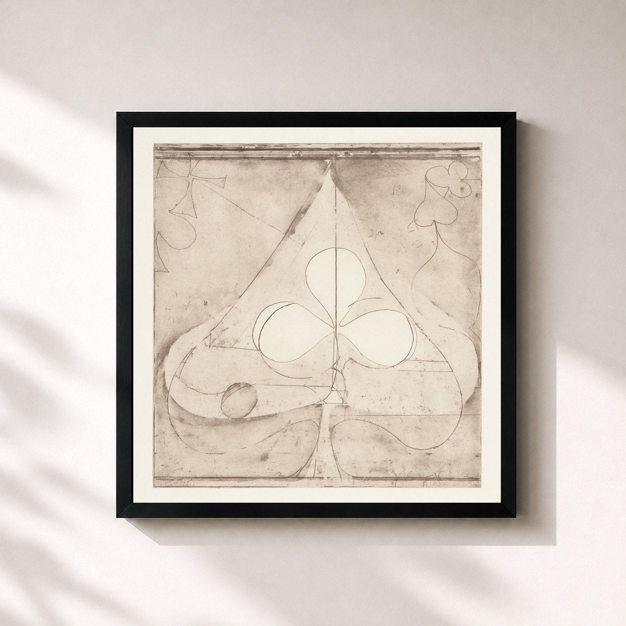 #noir Tableau carré de l'album Shields: B-Sides de Grizzly Bear, cadre noir 32x32 cm