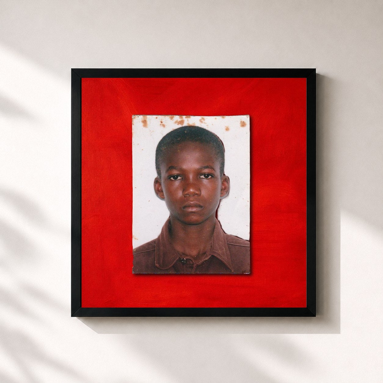 #noir Tableau carré de l'album Limerence de Jacob Banks, cadre noir 32x32 cm