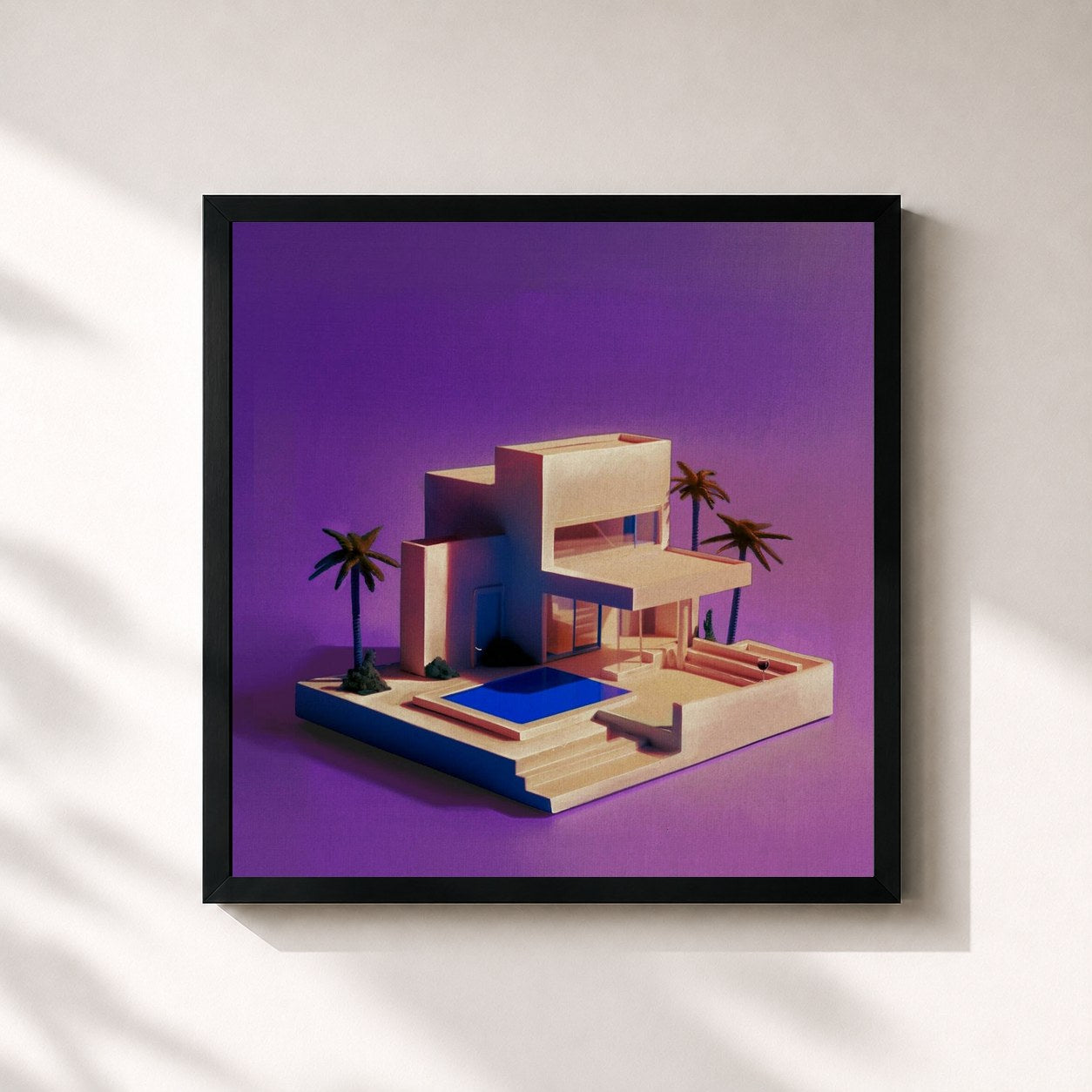 #noir Tableau carré de l'album Été sans fin : Prequel de Arma Jackson, cadre noir 32x32 cm
