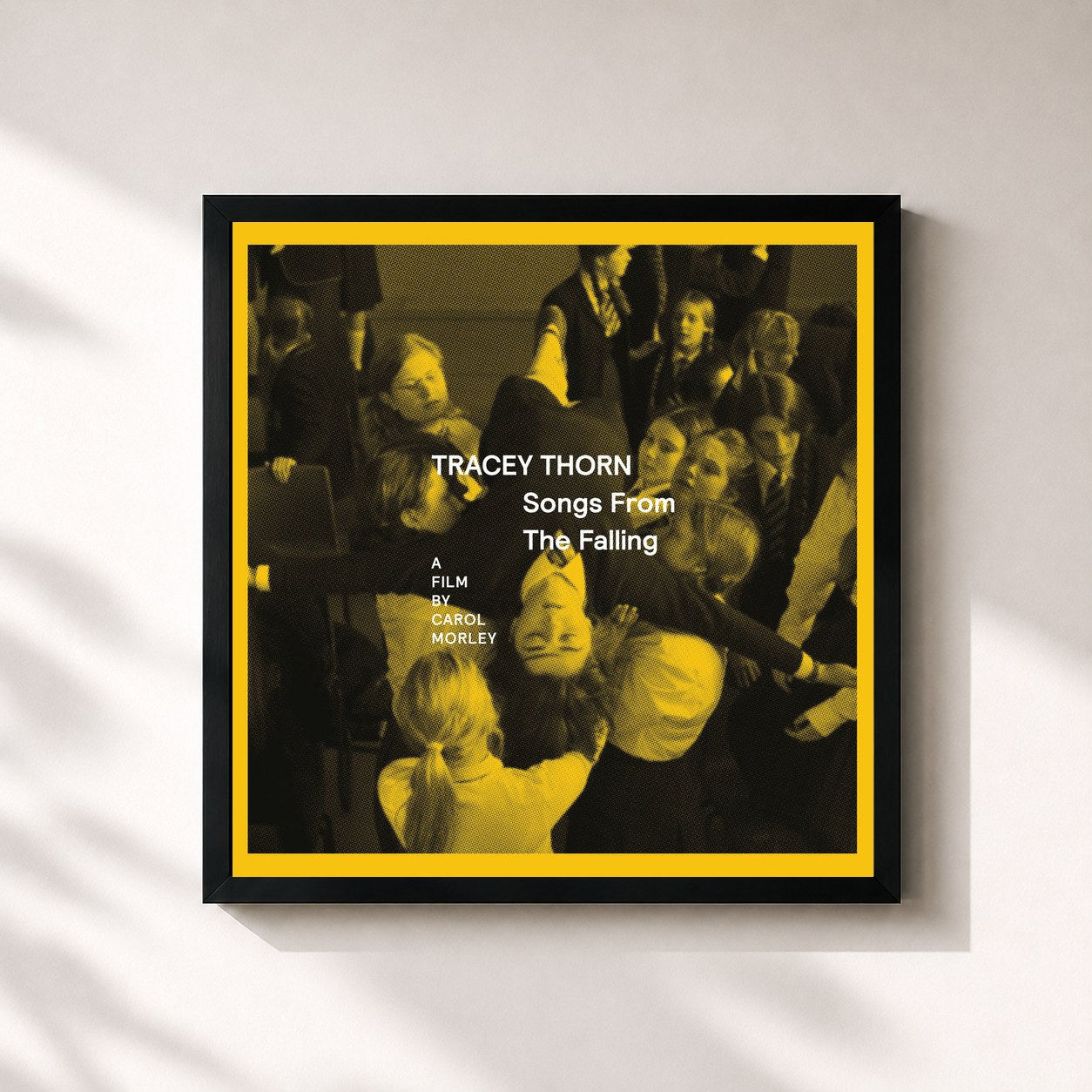 #noir Tableau carré de l'album Songs from the Falling de Tracey Thorn, cadre noir 32x32 cm