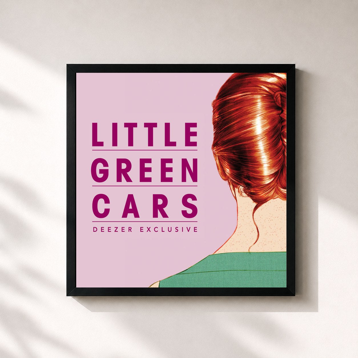 #noir Tableau carré de l'album Little Green Cars - Deezer Session EP de Little Green Cars, cadre noir 32x32 cm