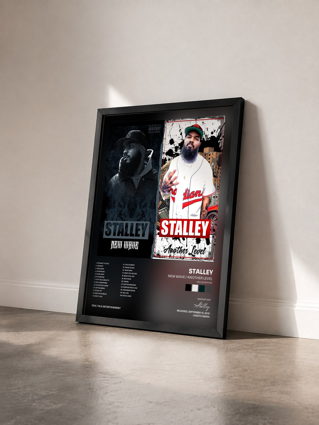 #noir Tableau de l'album New Wave / Another Level (Deluxe Edition) de Stalley vu de trois quarts, cadre noir